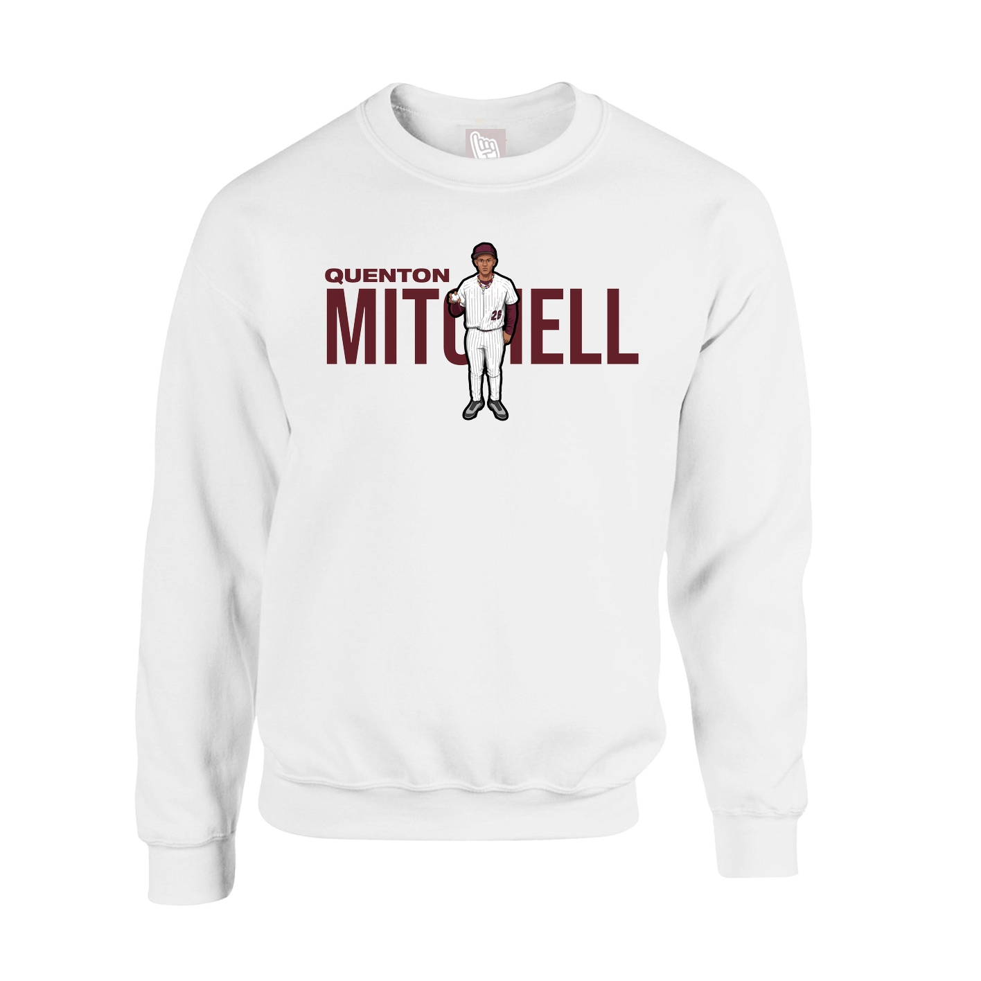 Fleece Crew — Player Name in White