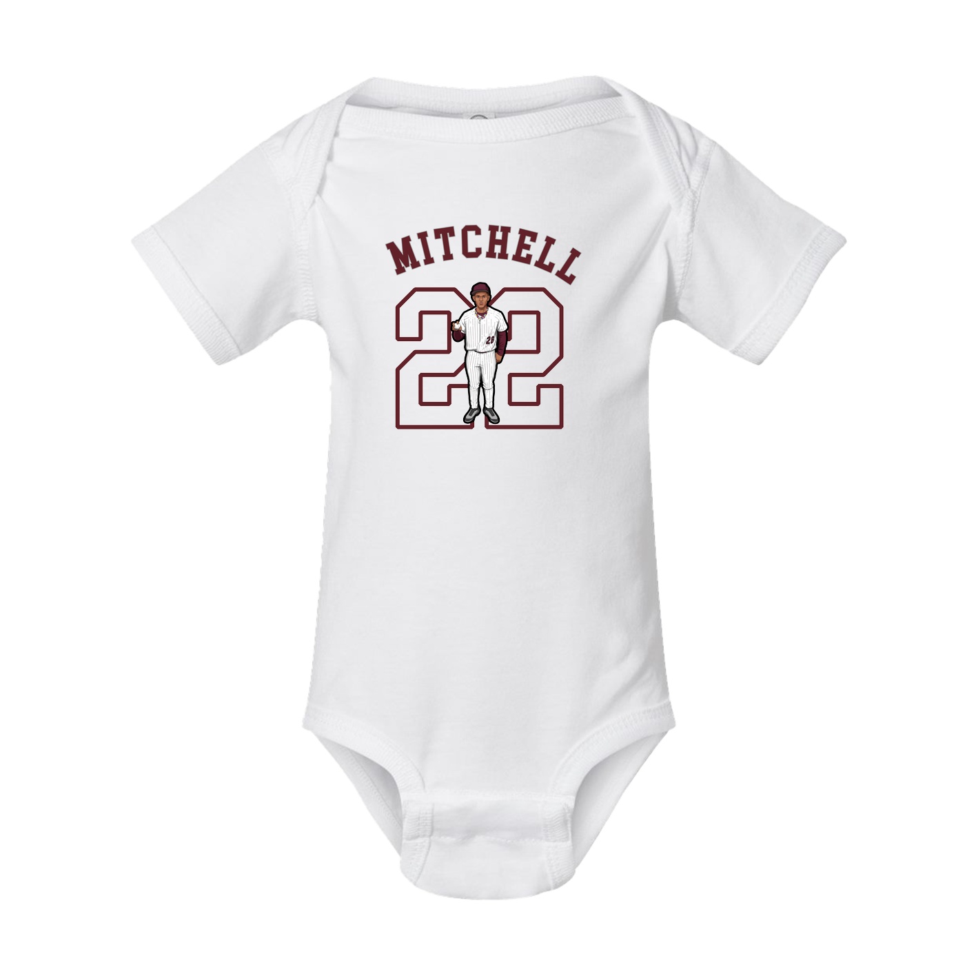 Baby Onesie — Shirsey Arch in White