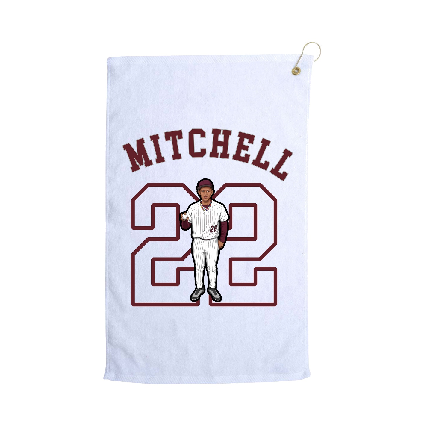 Golf Towel — Shirsey Arch in White