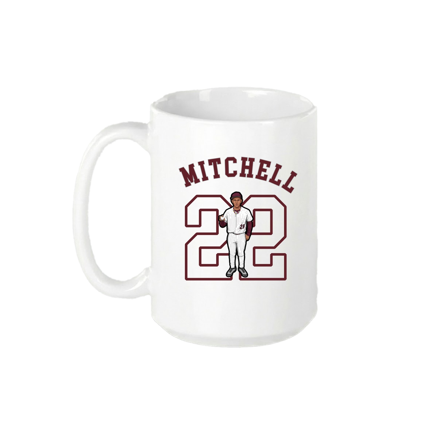 15oz Coffee Mug — Shirsey Arch in White
