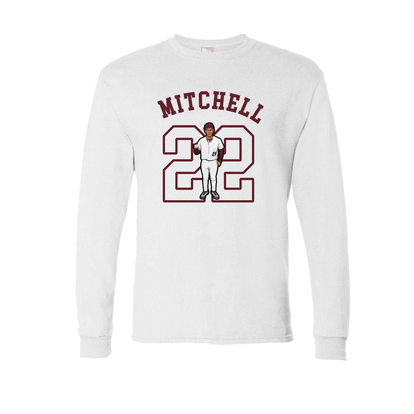 Long Sleeve Tee — Shirsey Arch in White