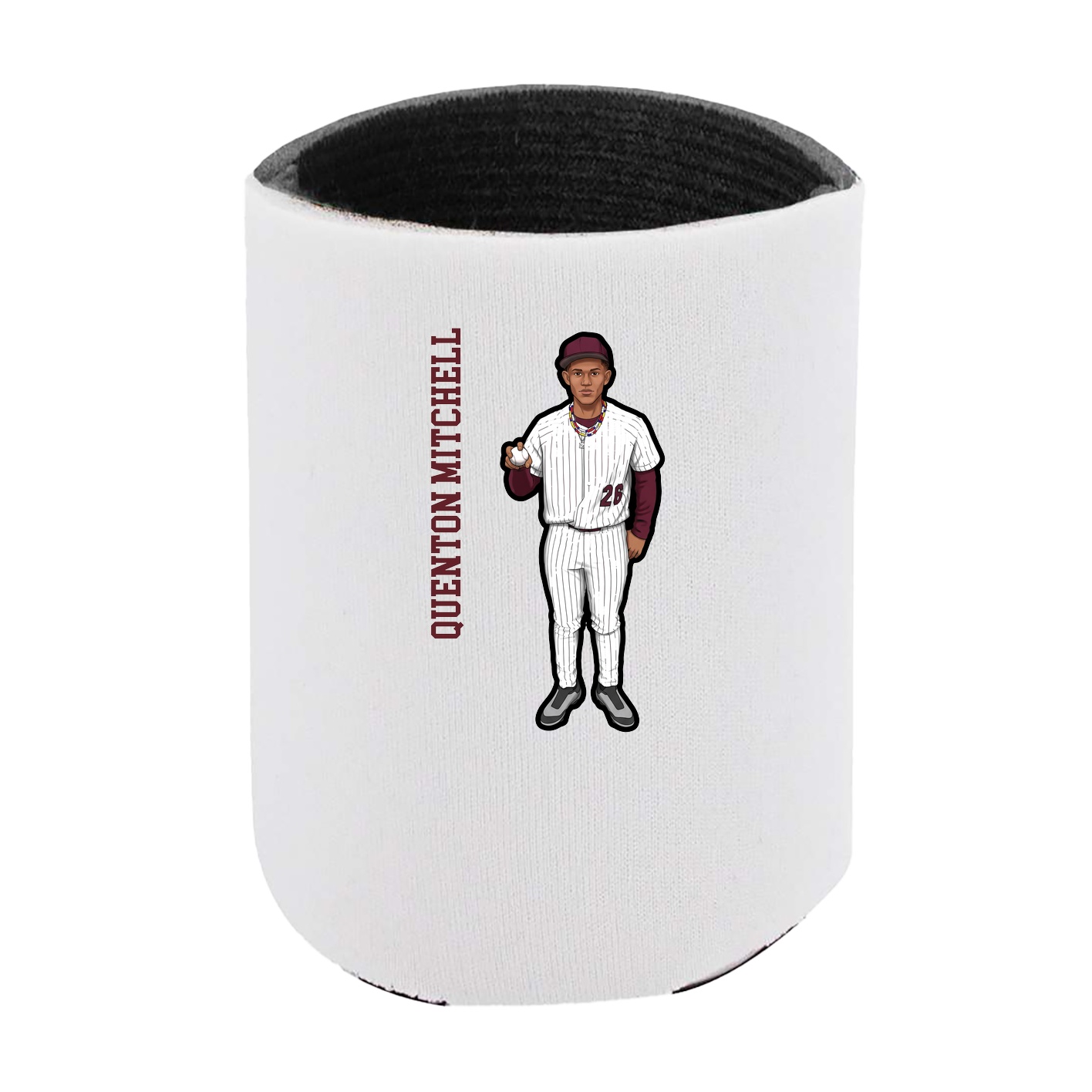 Can Holder — Name Vertical in White