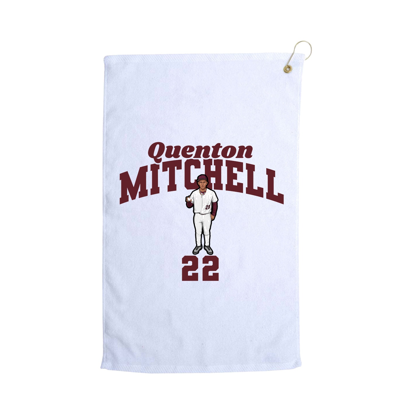 Golf Towel — Signature Arch in White