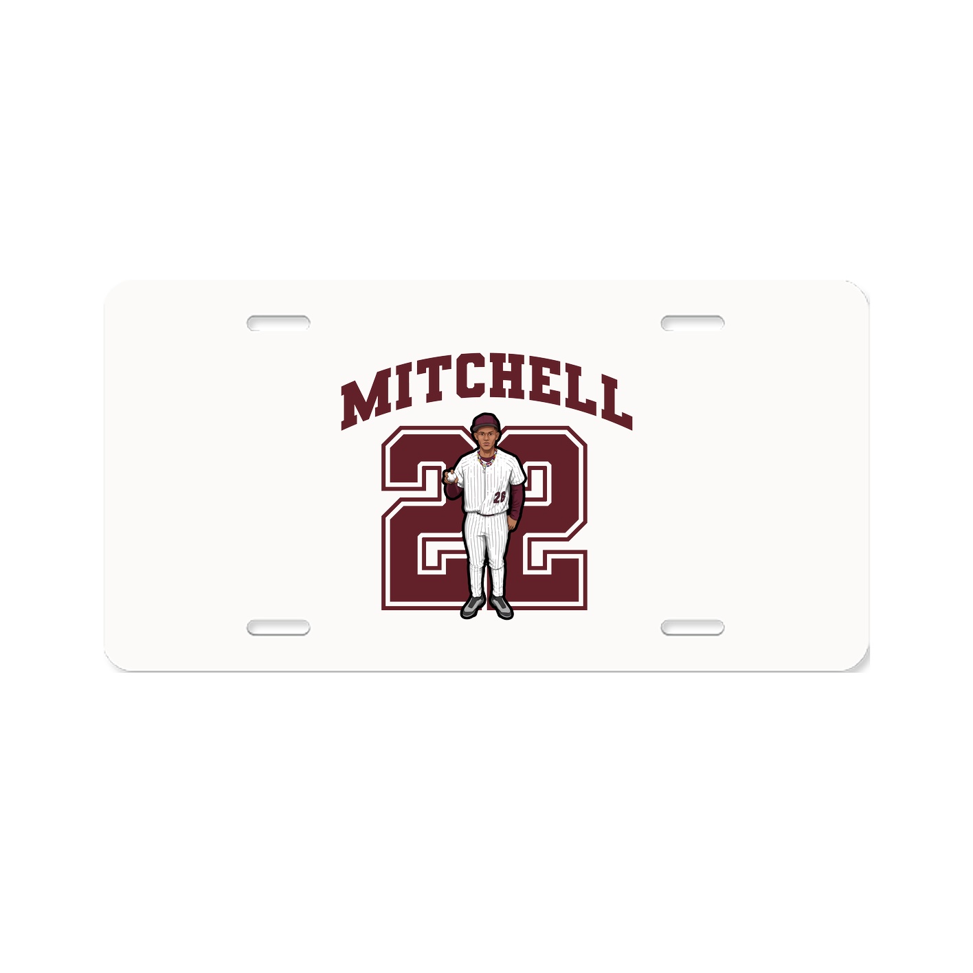 License Plate — Number in Classic