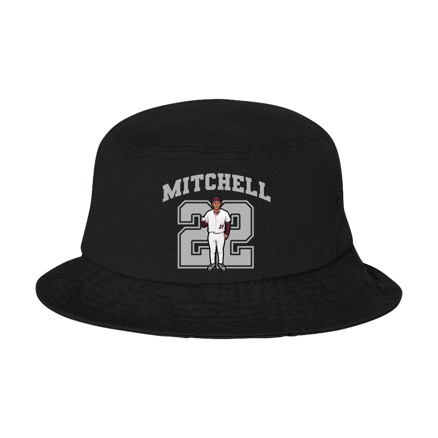 Bucket Cap — Number in Black