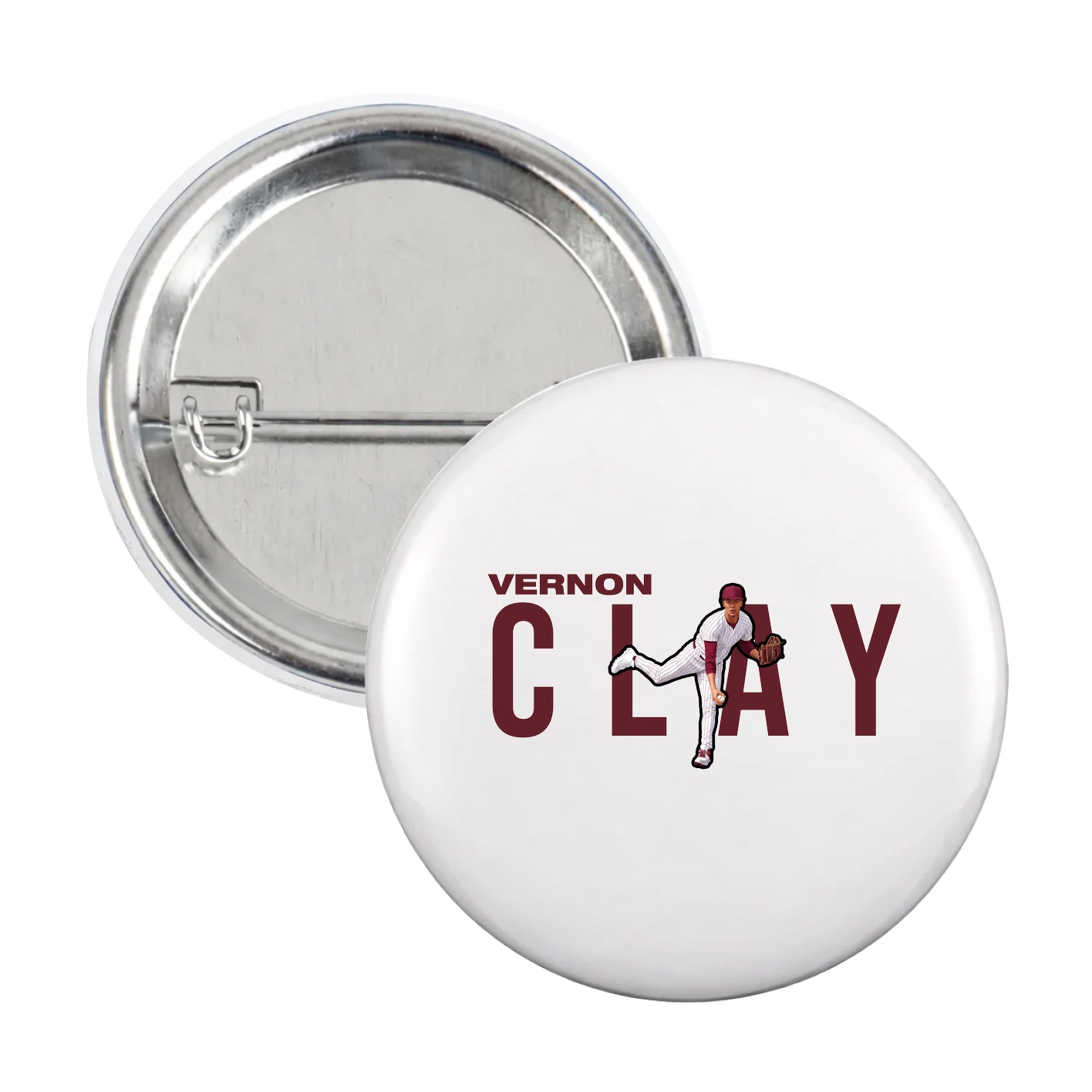 Game Day Button — Player Name in White