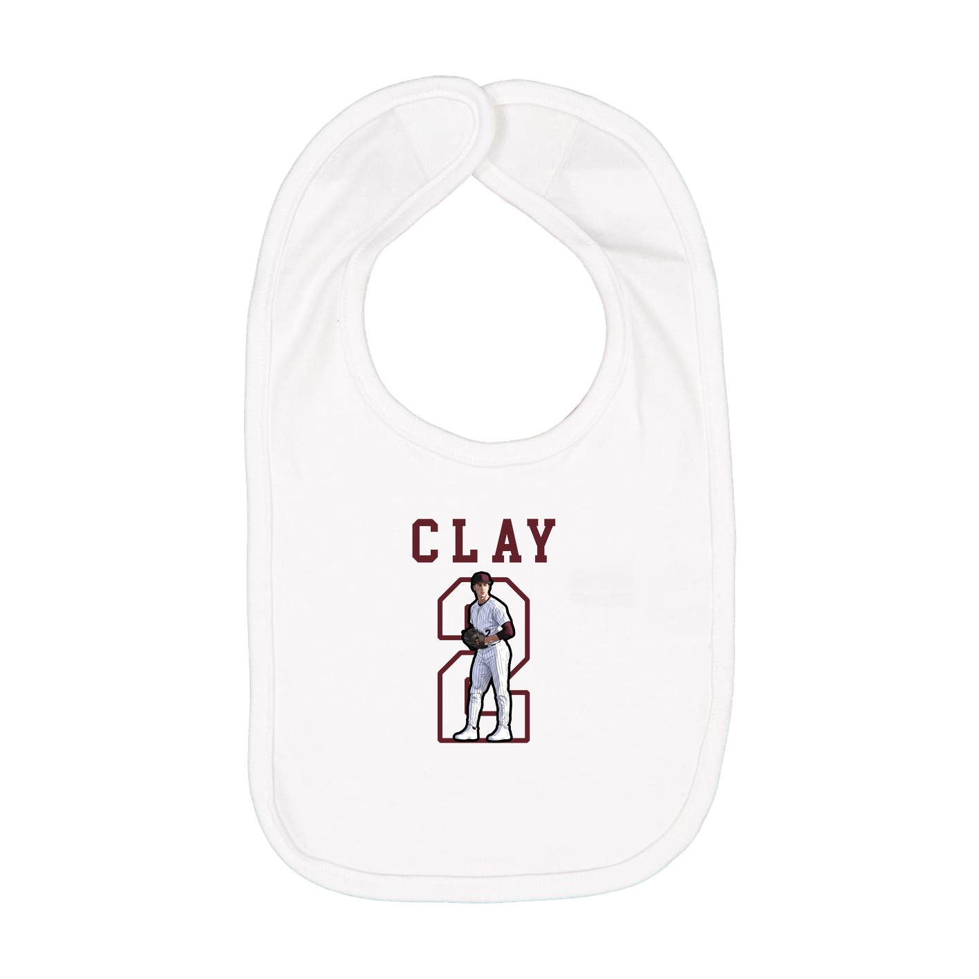 Infant Bib — Shirsey in White