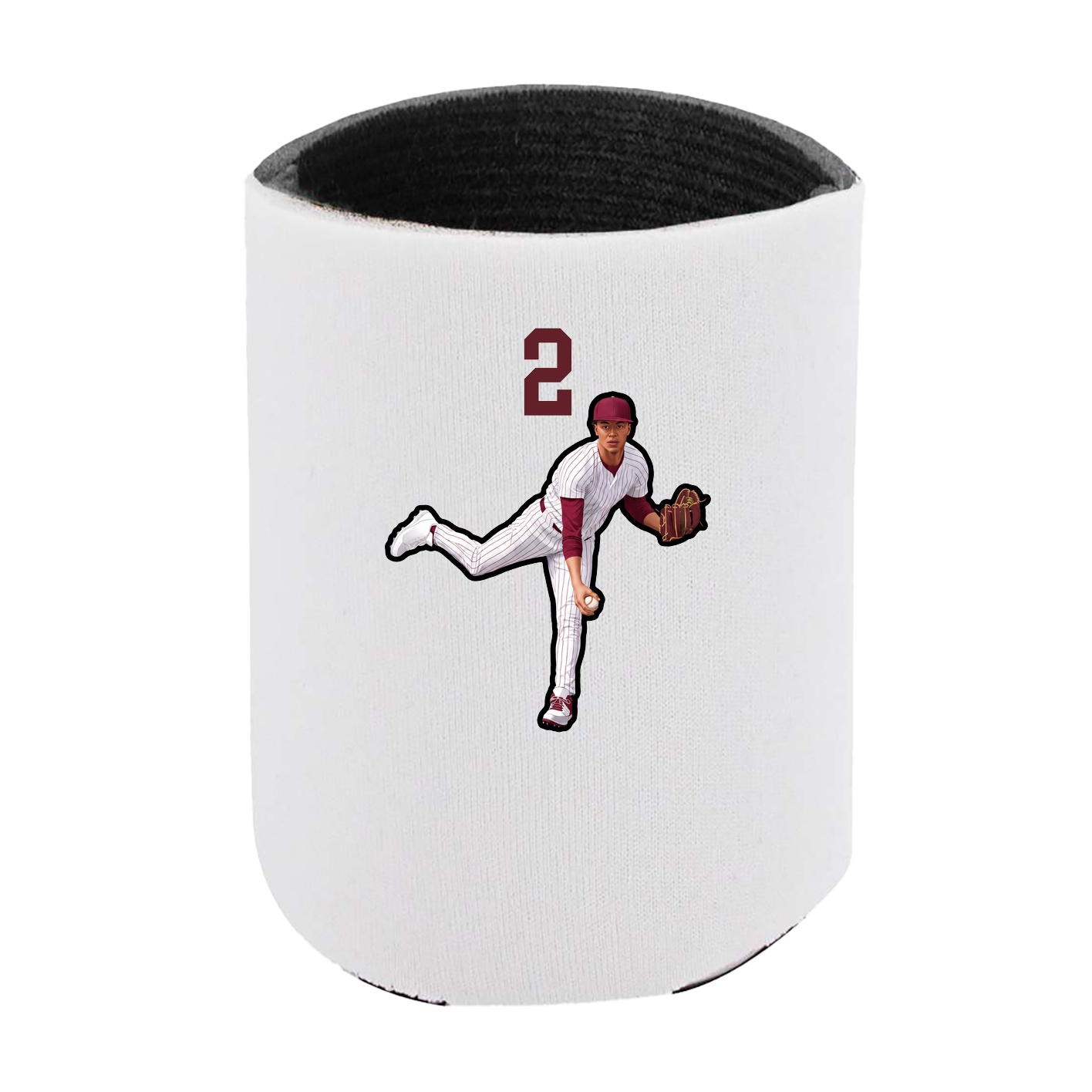 Can Holder — Number Top in White
