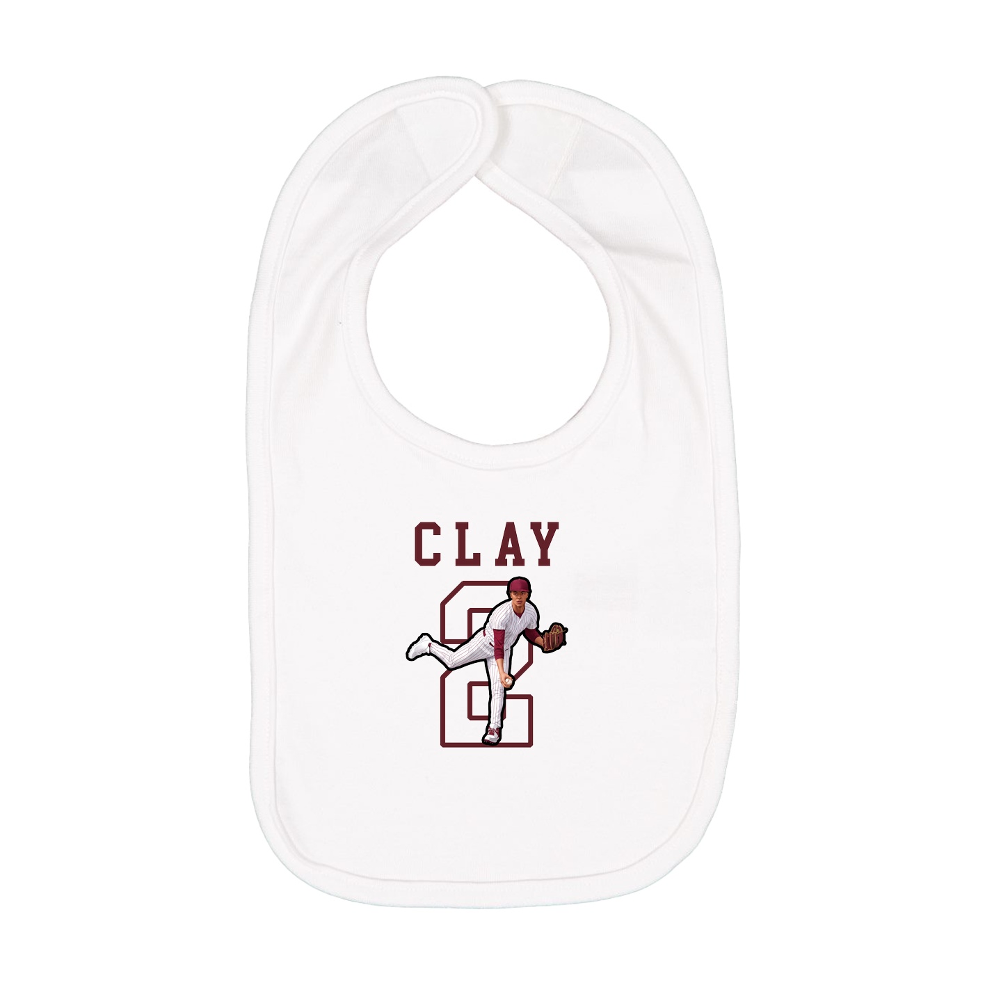 Infant Bib — Shirsey in White