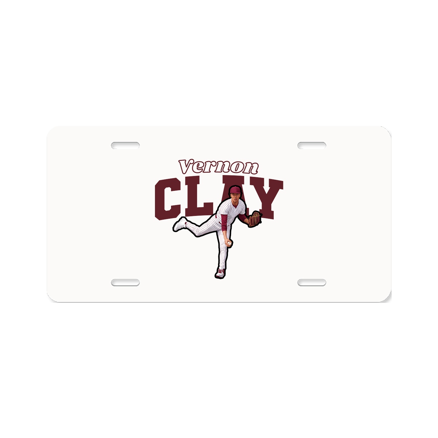 License Plate — Name Arch in Classic