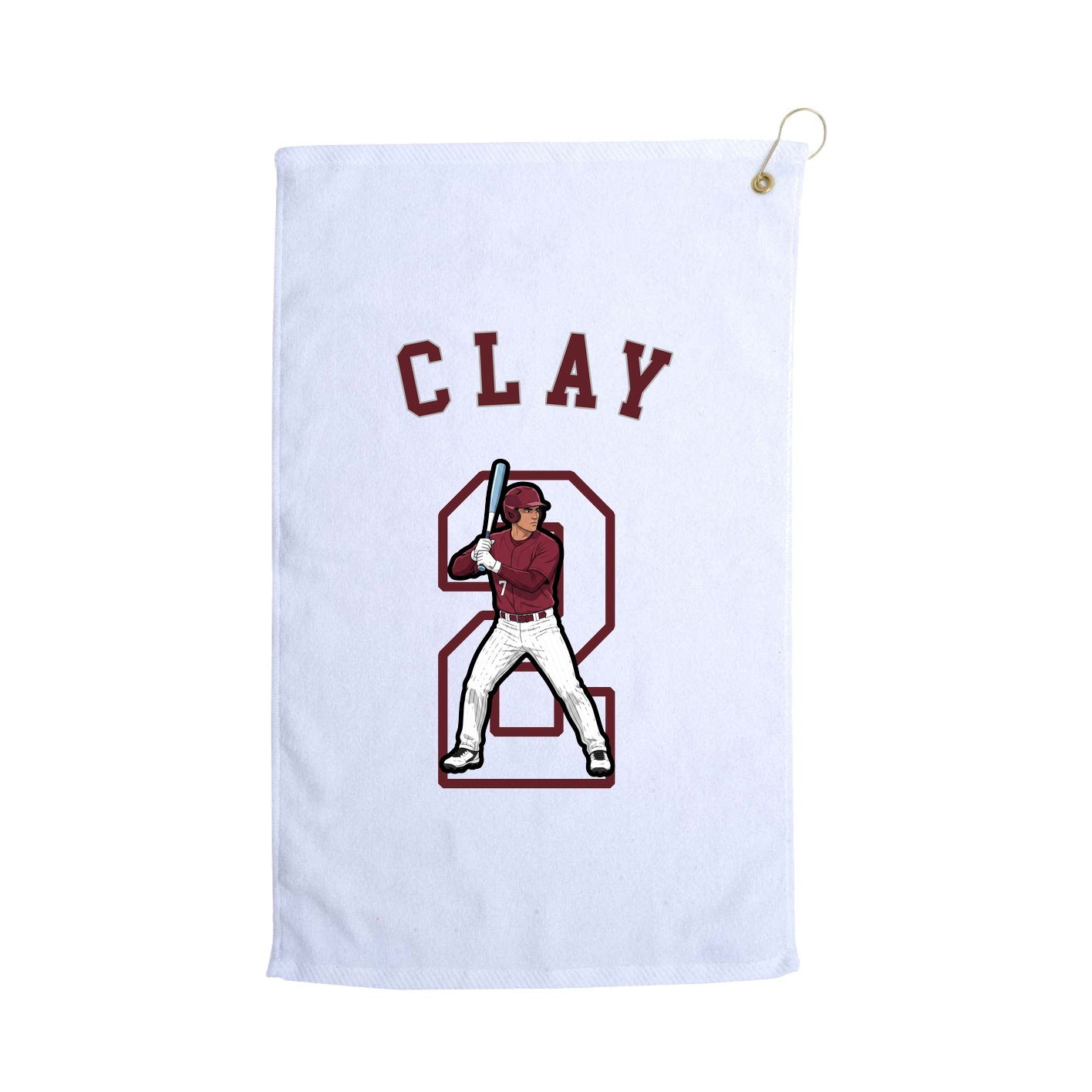 Golf Towel — Shirsey Arch in White
