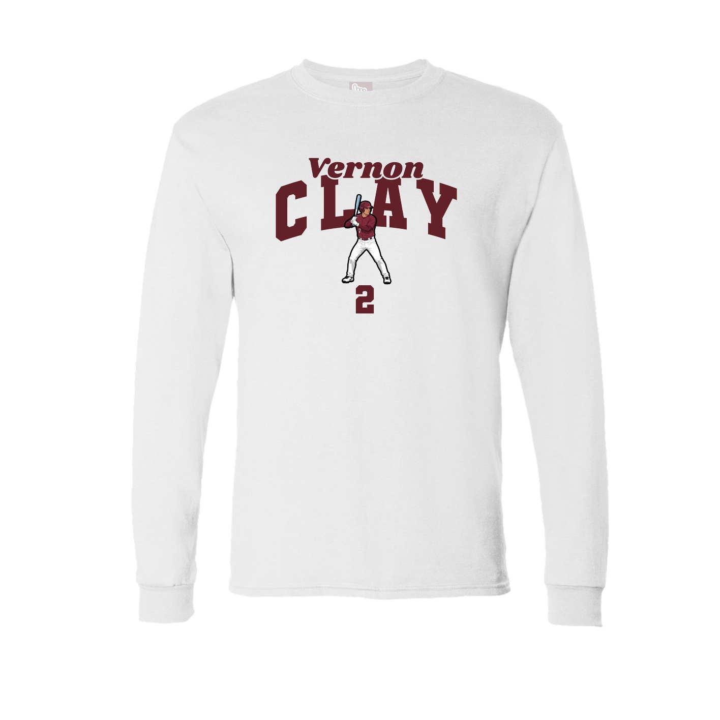 Long Sleeve Tee — Signature Arch in White