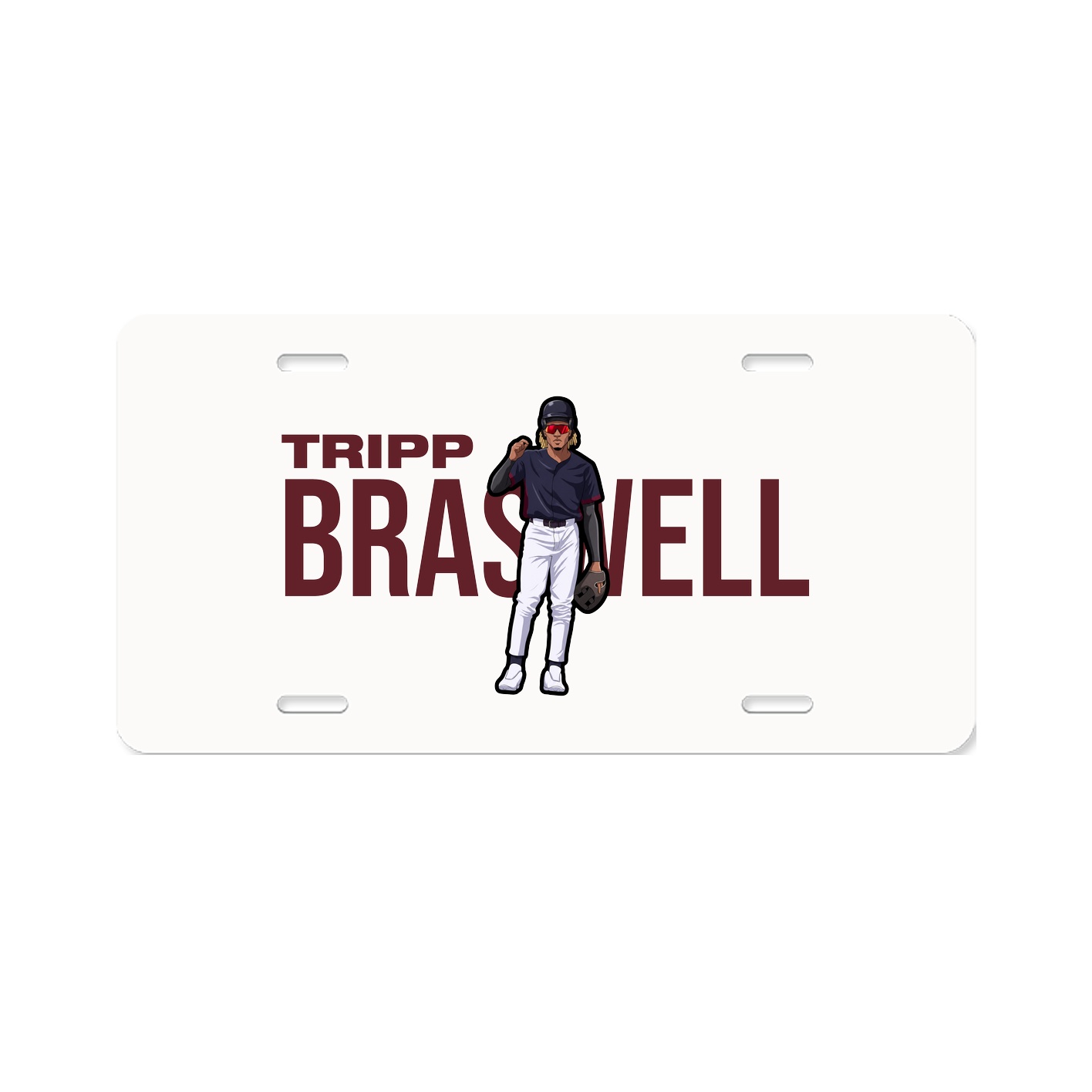 License Plate — Player Name in Classic