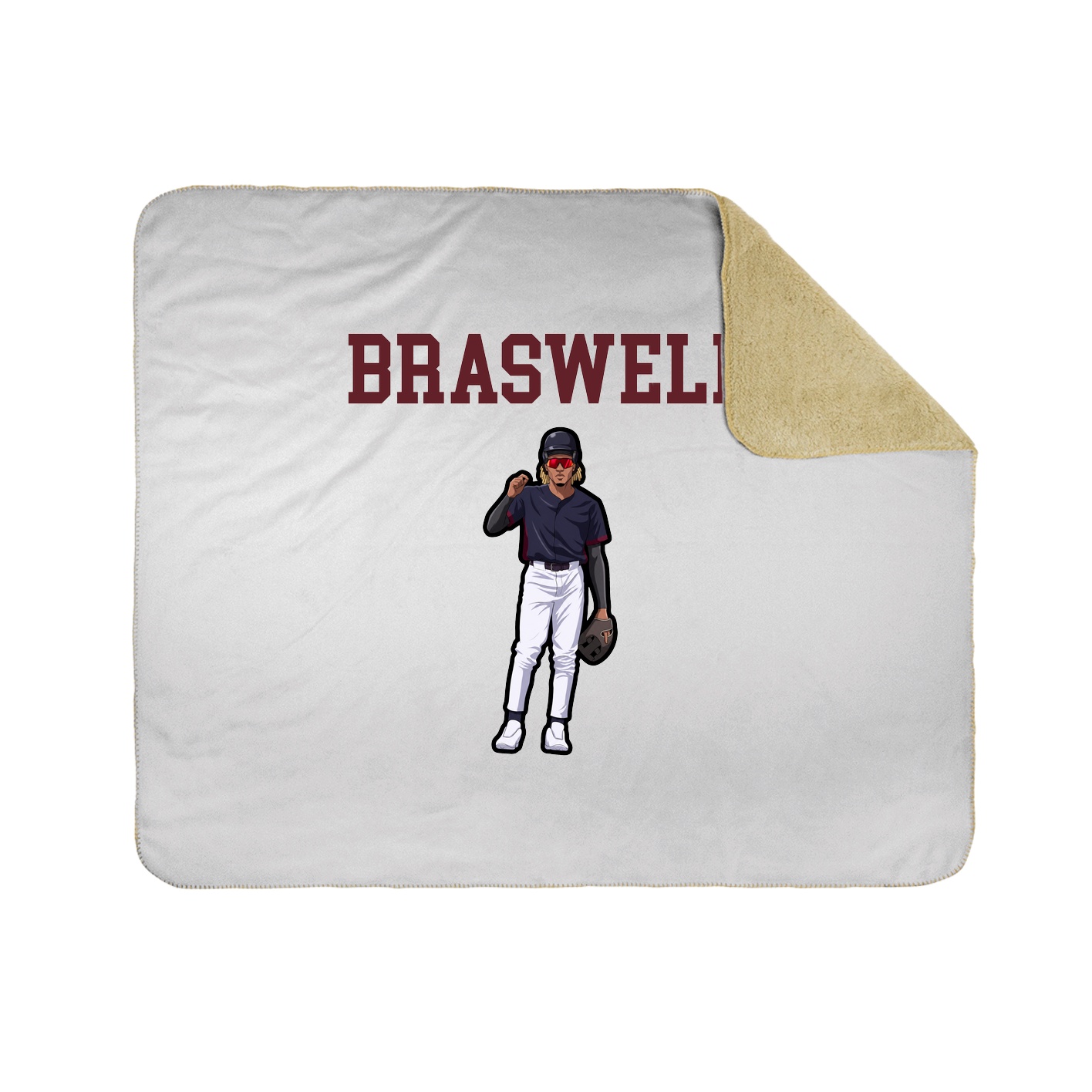 Throw Blanket — Shirsey in White