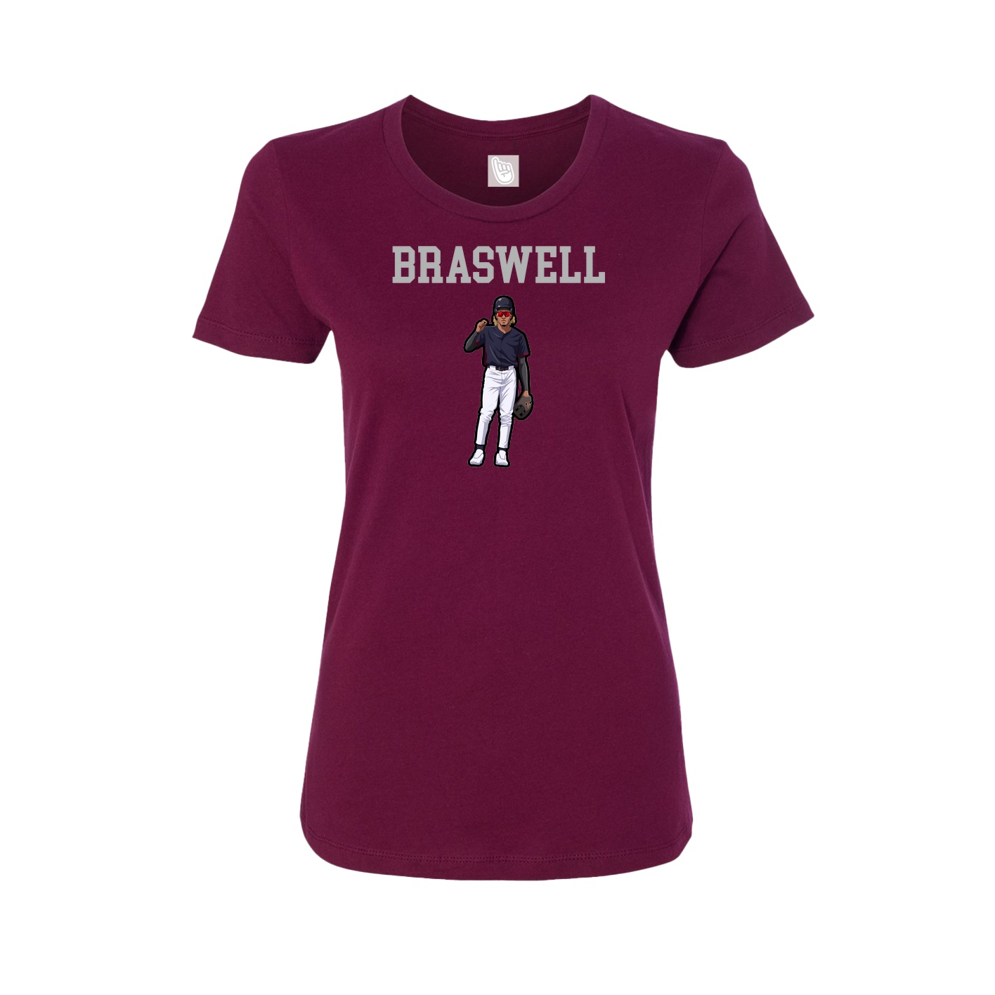Fitted Women's Tee — Shirsey in Maroon