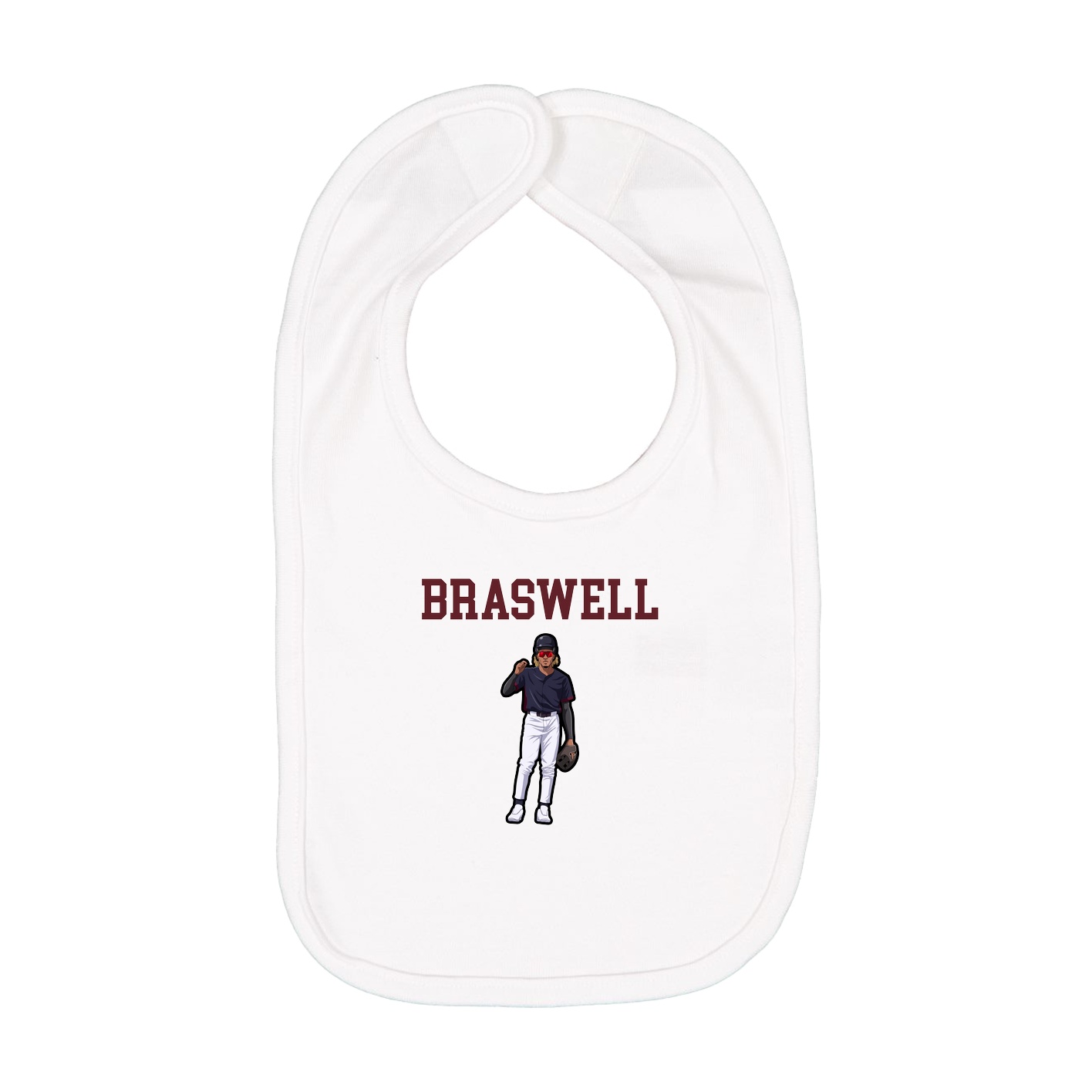 Infant Bib — Shirsey in White