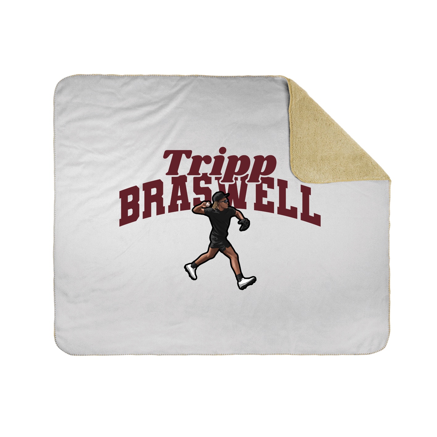 Throw Blanket — Signature Arch in White