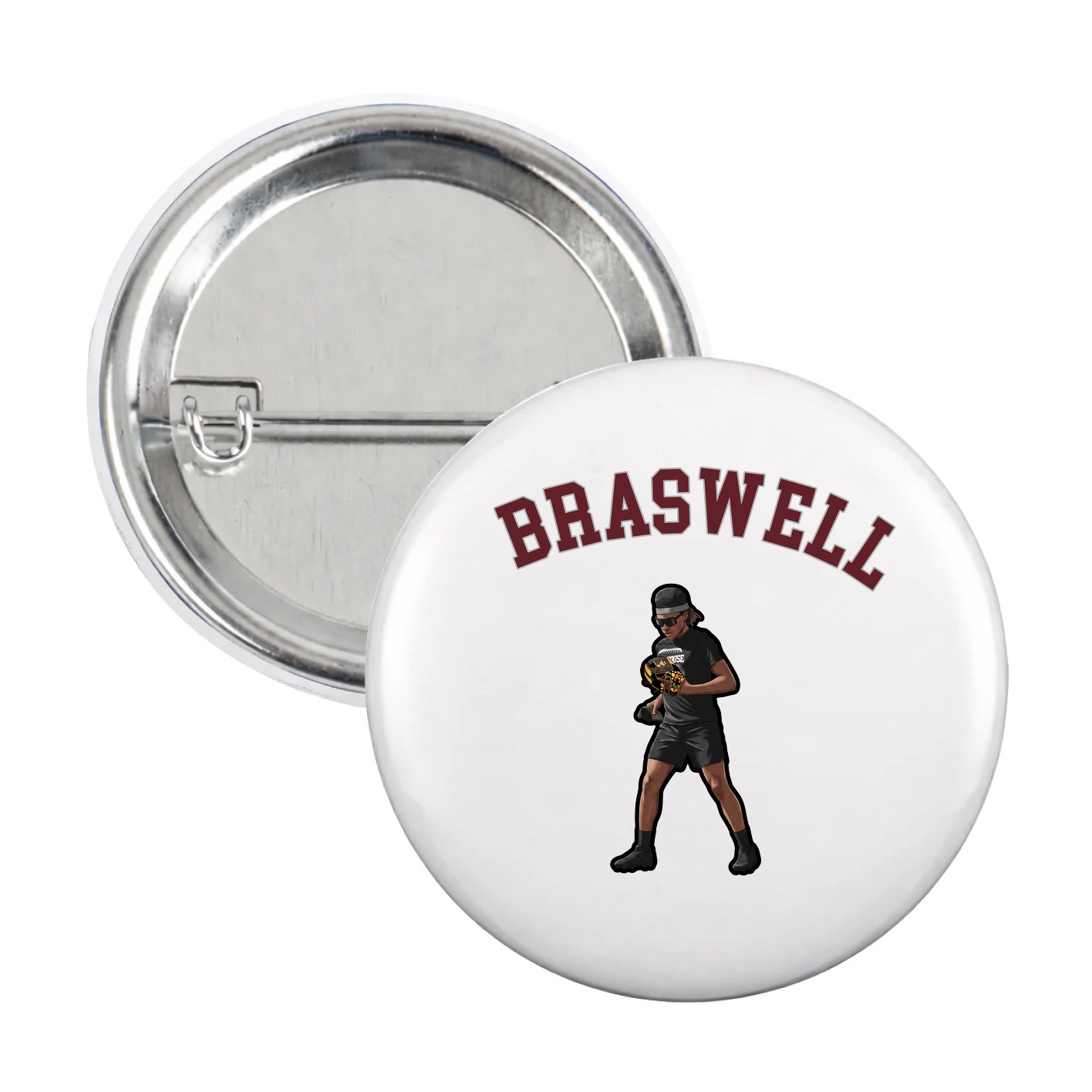 Game Day Button — Shirsey Arch in White