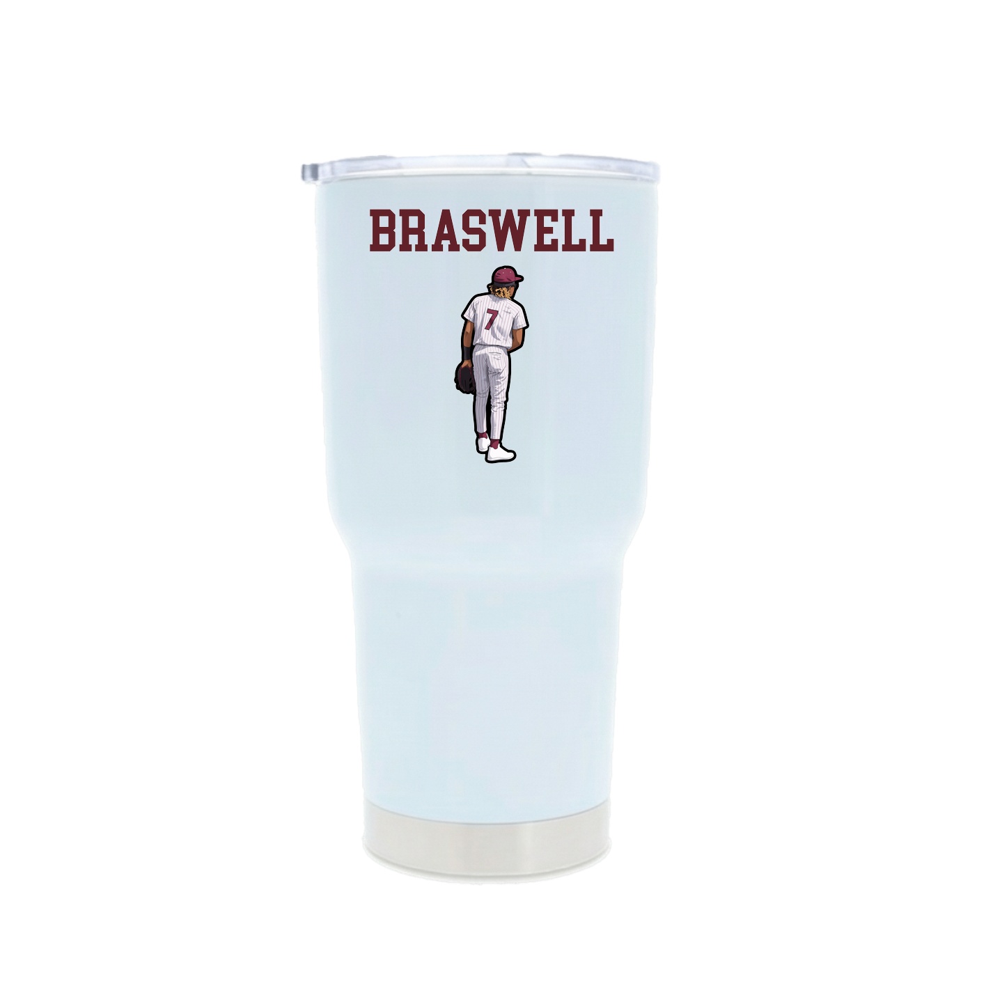 30oz Stainless Steel Tumbler — Shirsey in White