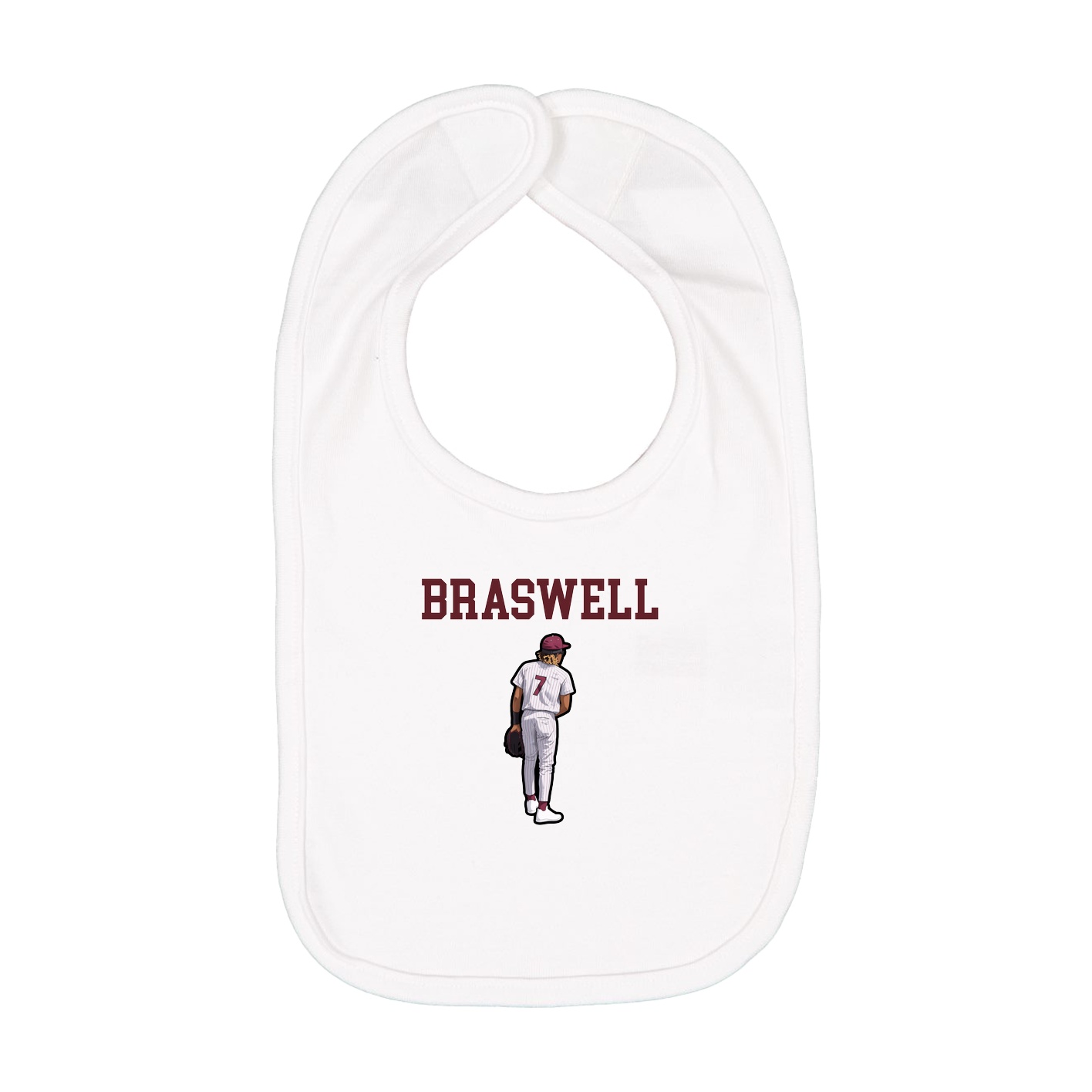 Infant Bib — Shirsey in White
