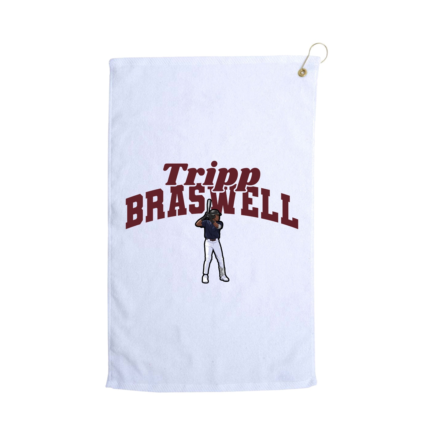 Golf Towel — Signature Arch in White