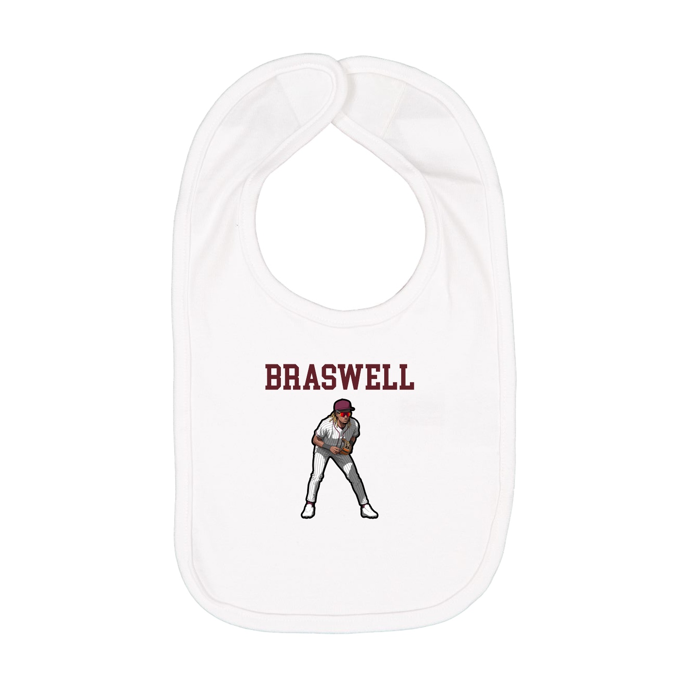 Infant Bib — Shirsey in White
