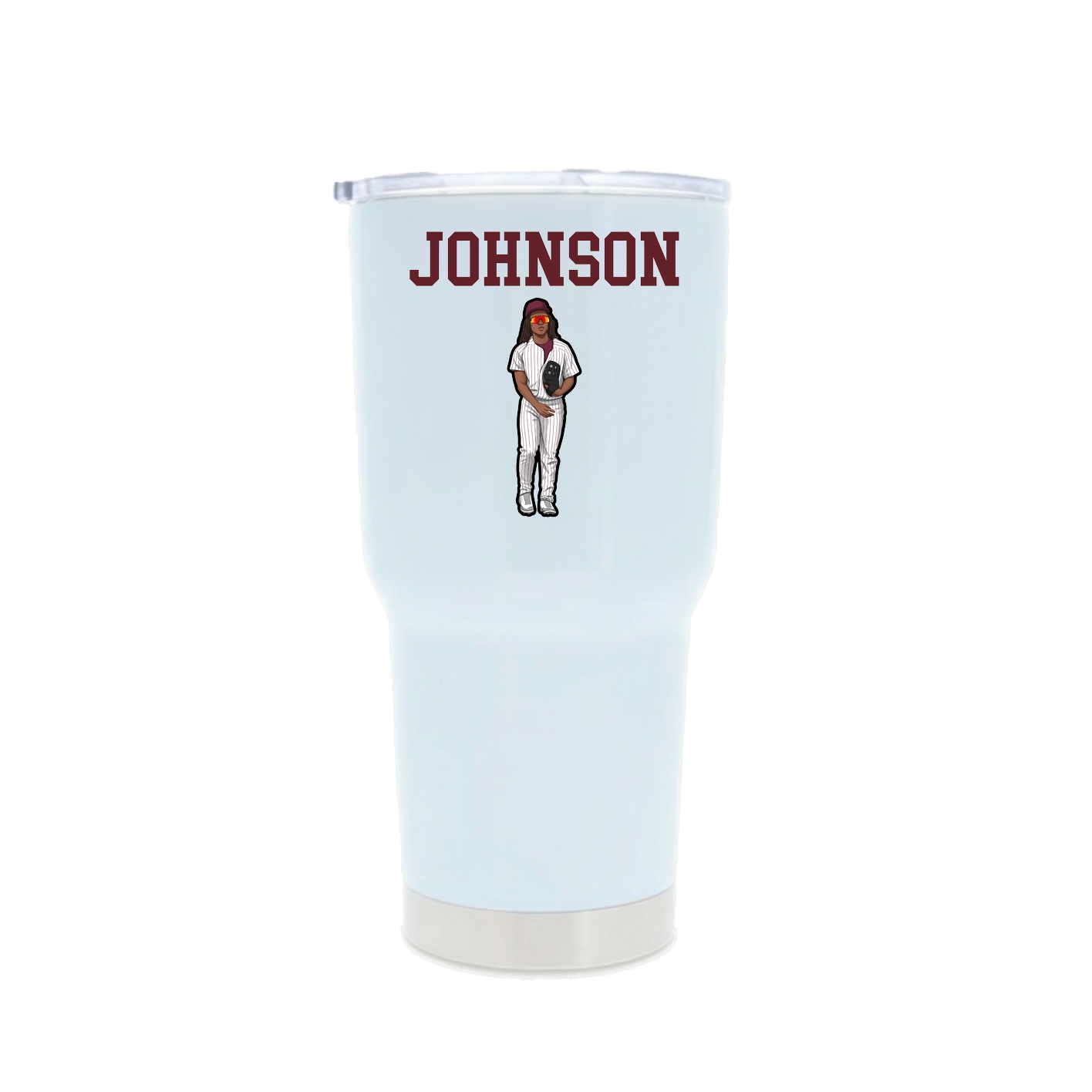30oz Stainless Steel Tumbler — Shirsey in White
