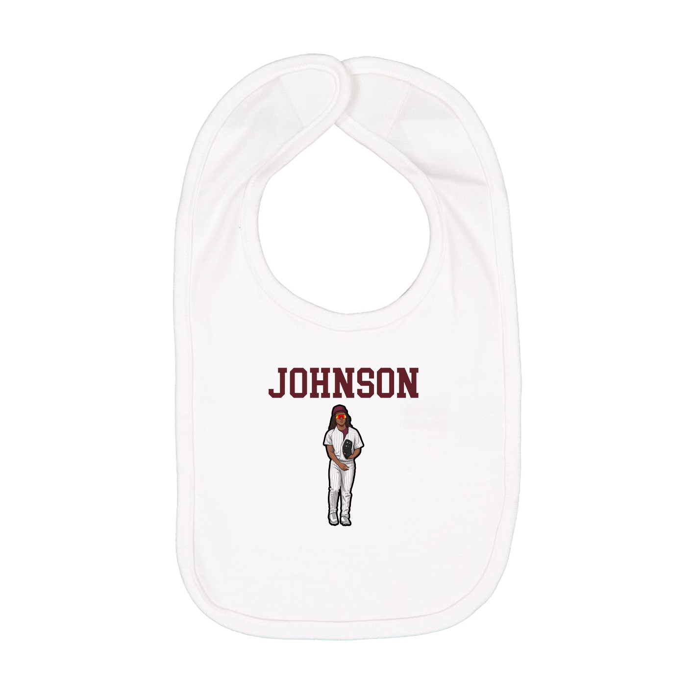 Infant Bib — Shirsey in White