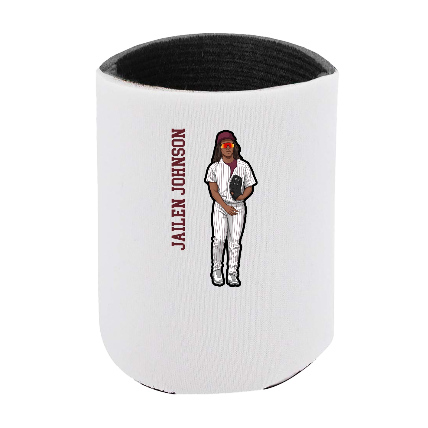 Can Holder — Name Vertical in White