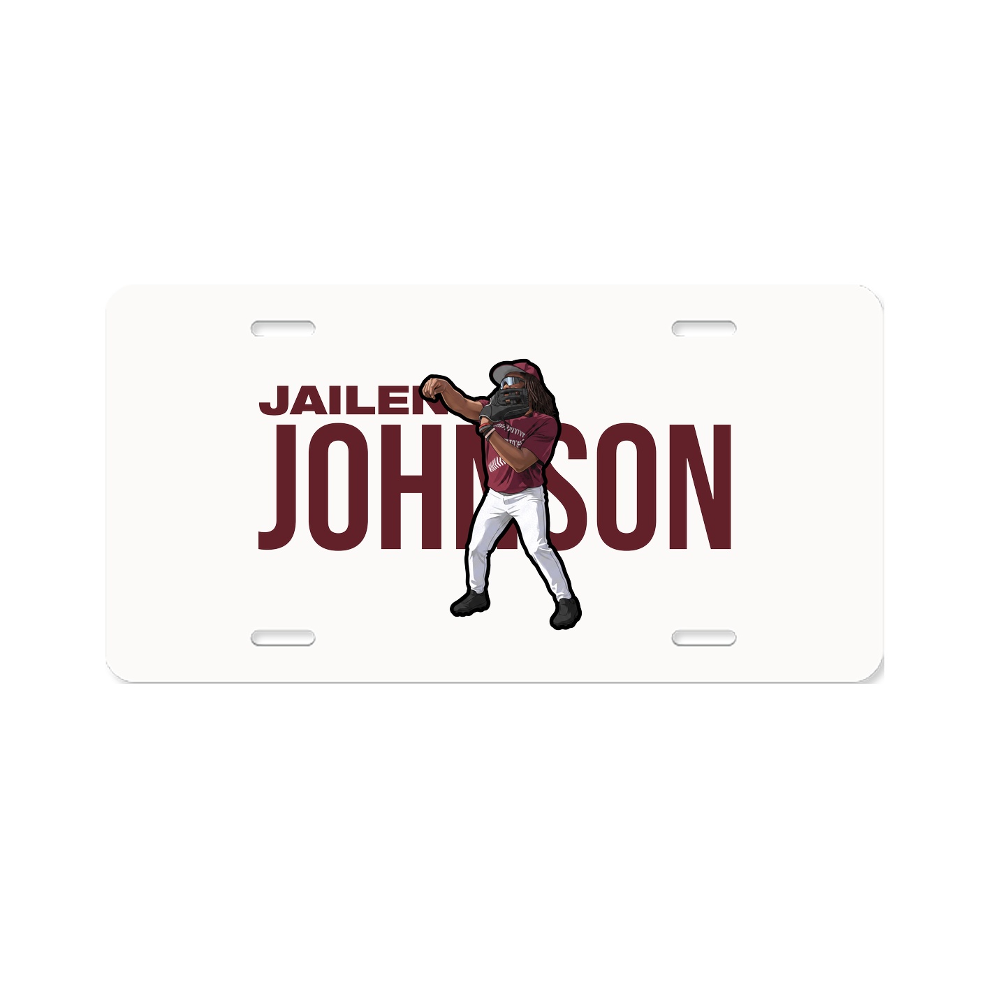 License Plate — Player Name in Classic
