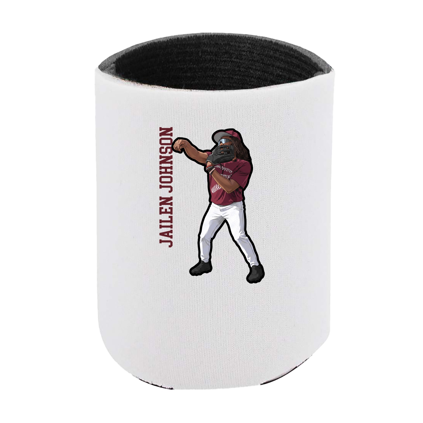 Can Holder — Name Vertical in White
