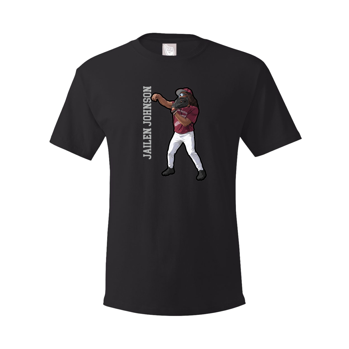 Tee — Name Vertical in Black