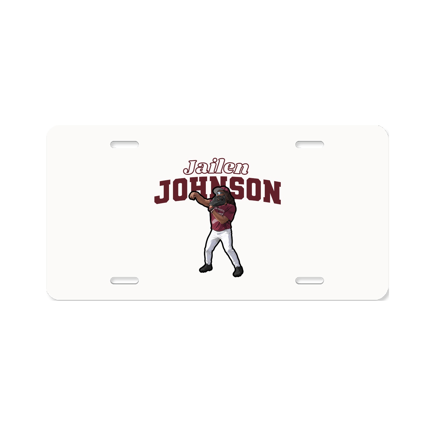 License Plate — Name Arch in Classic