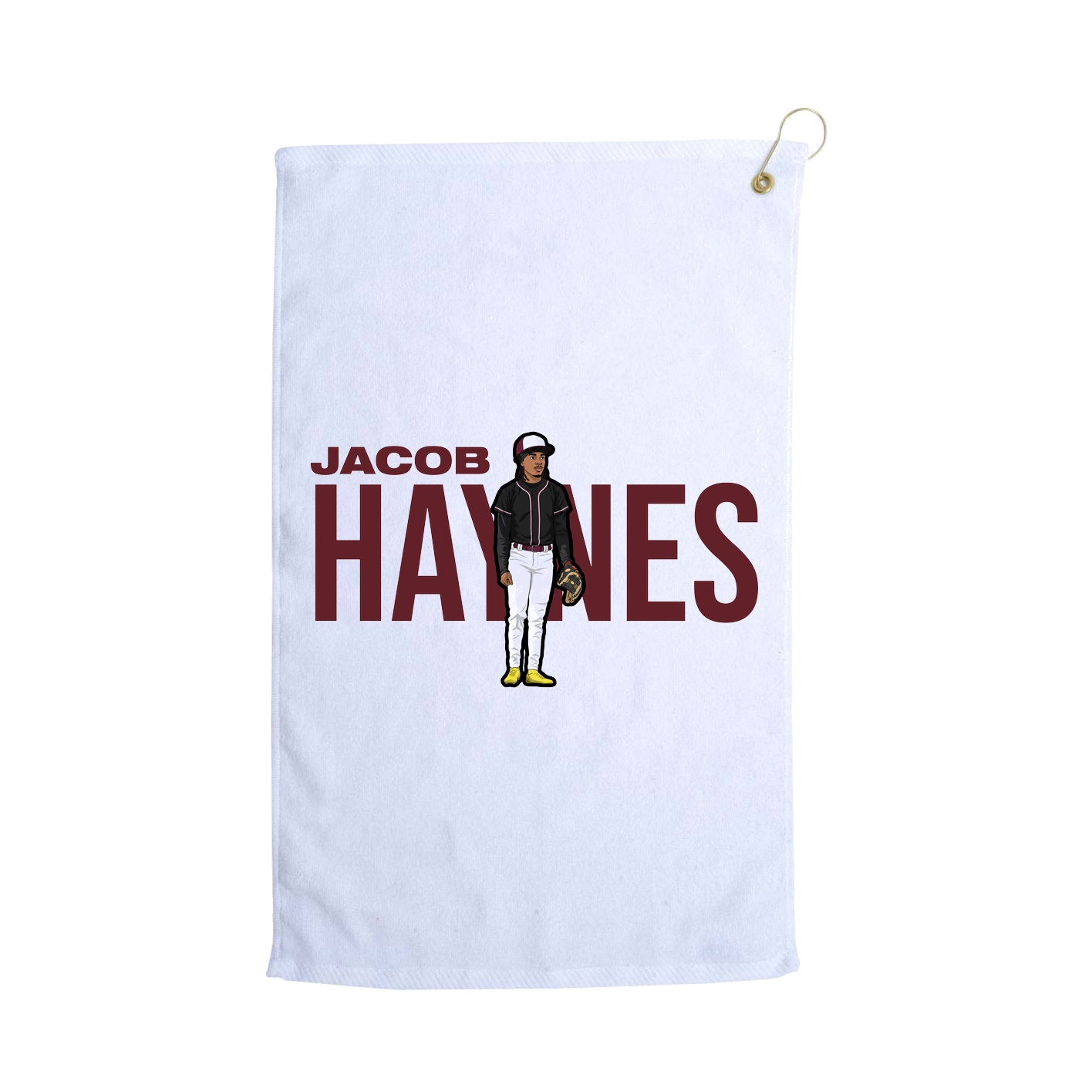 Golf Towel — Player Name in White