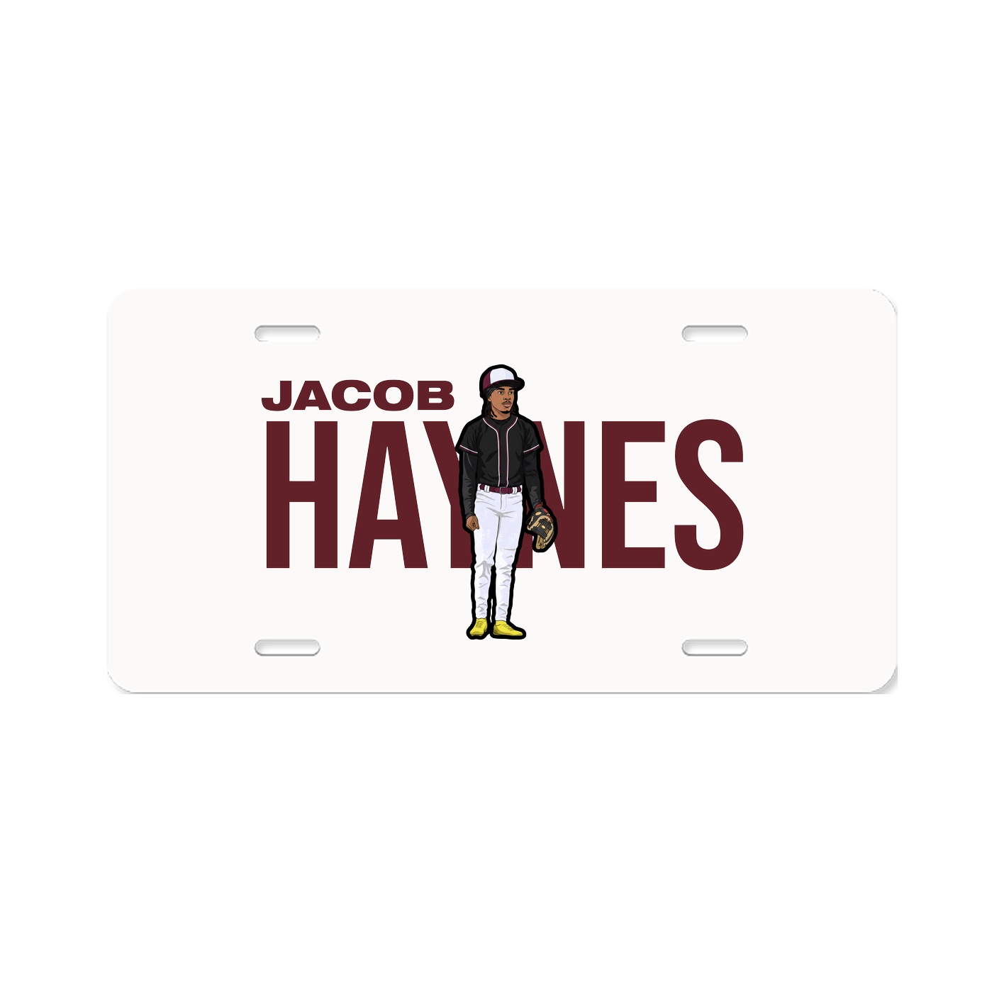 License Plate — Player Name in Classic
