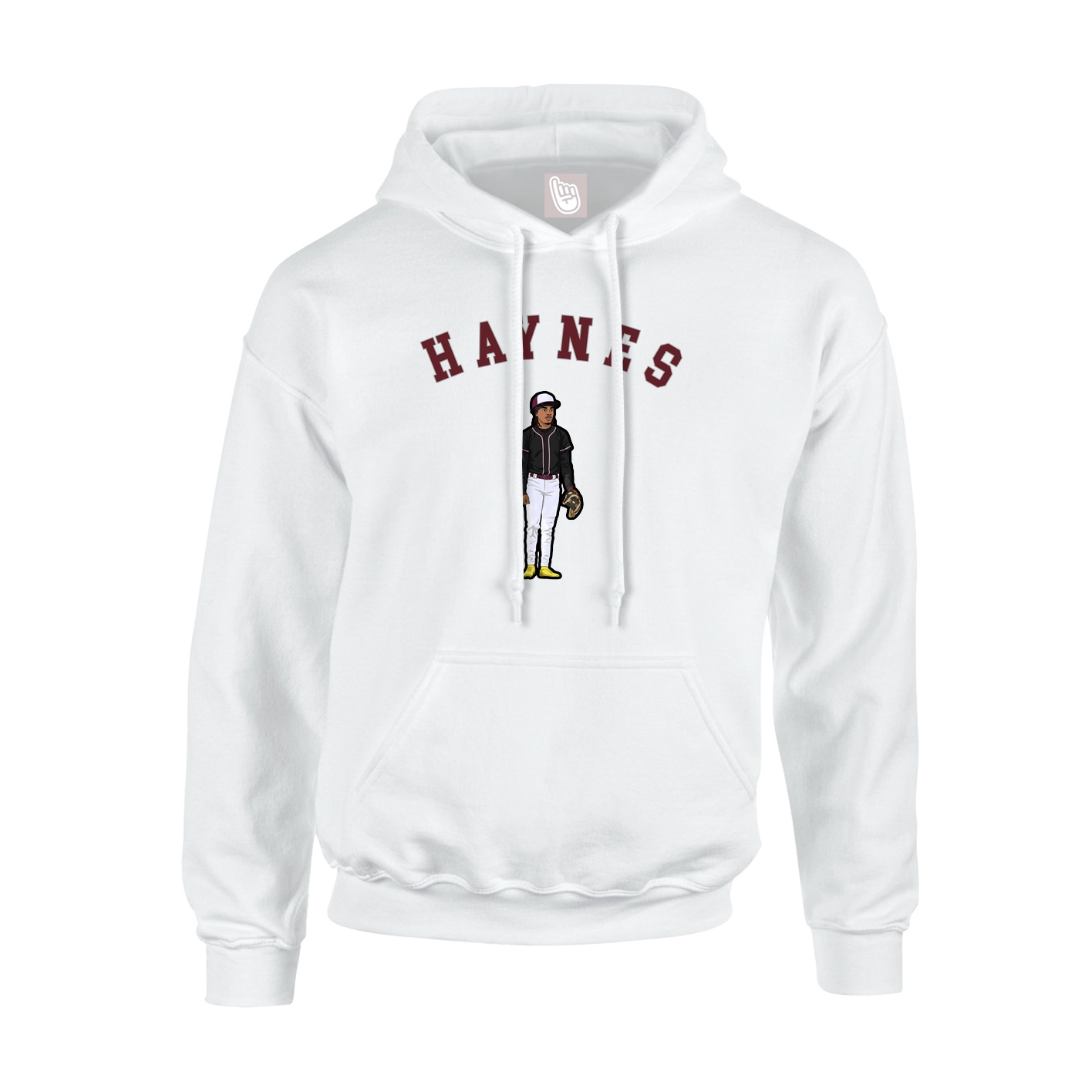 Youth Hoodie — Shirsey Arch in White