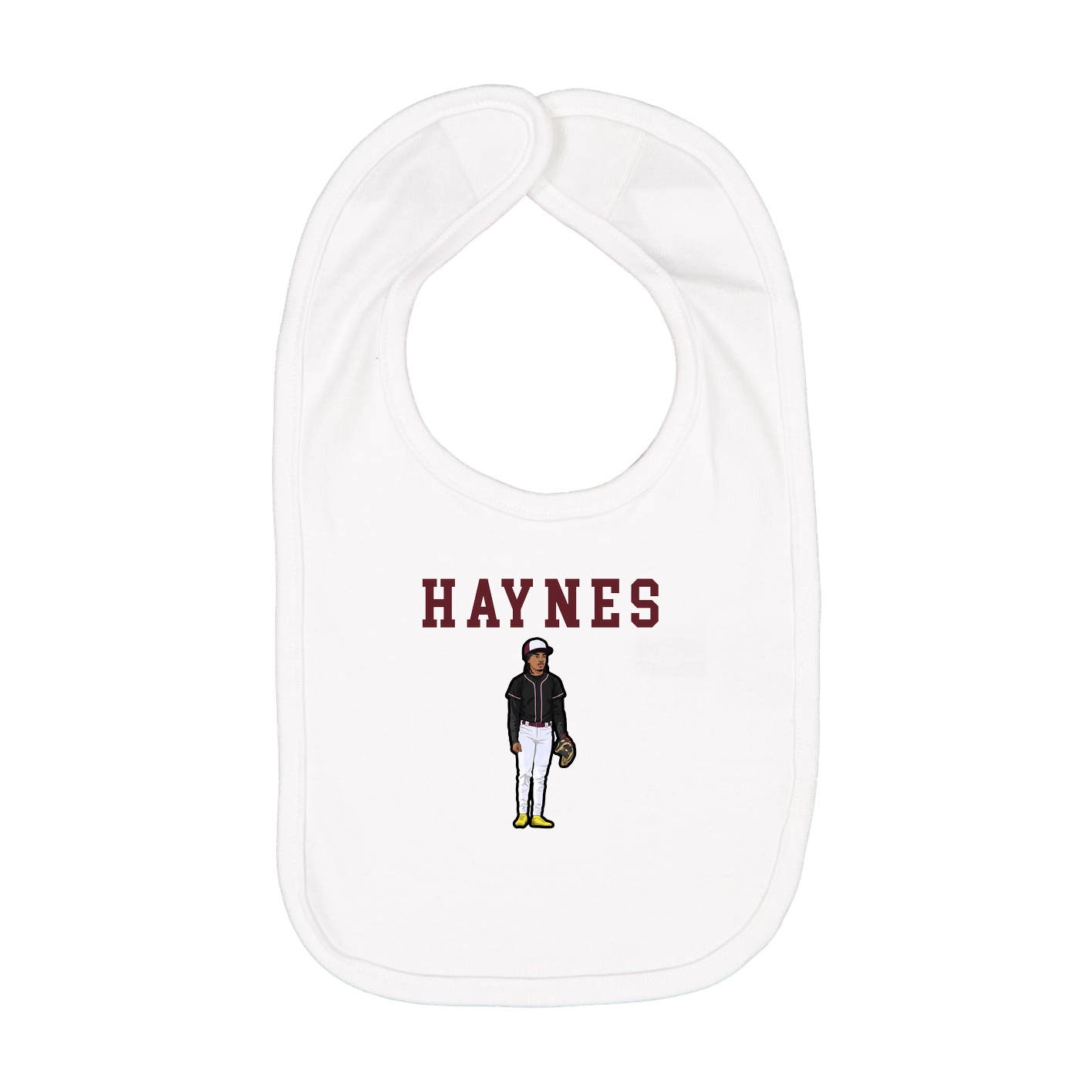 Infant Bib — Shirsey in White