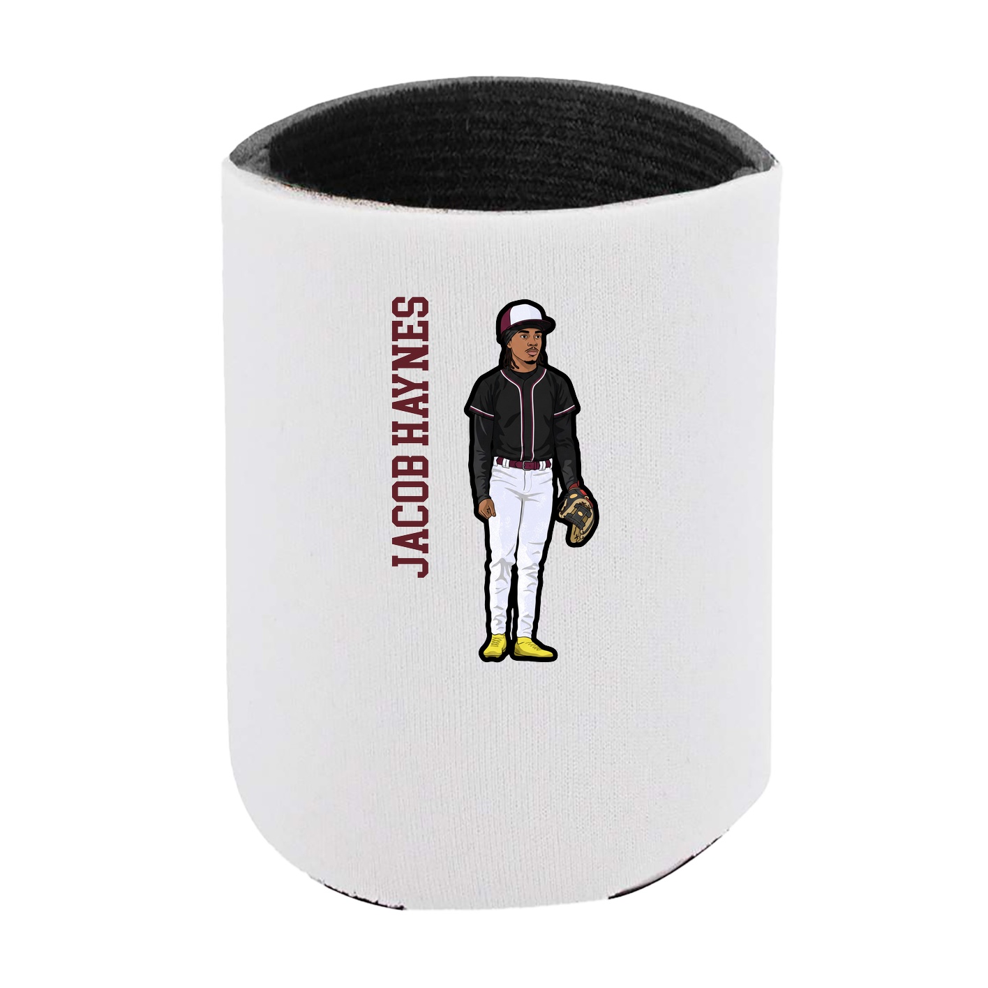 Can Holder — Name Vertical in White