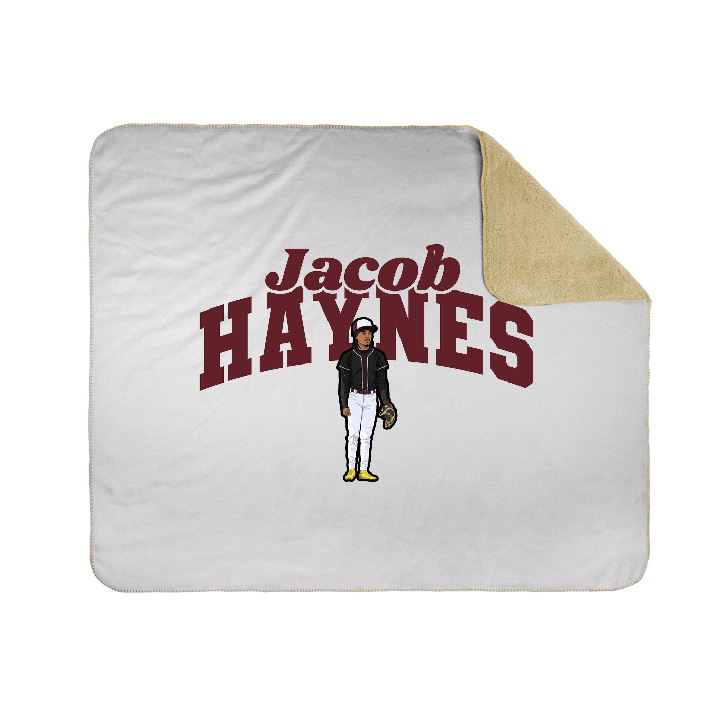 Throw Blanket — Signature Arch in White