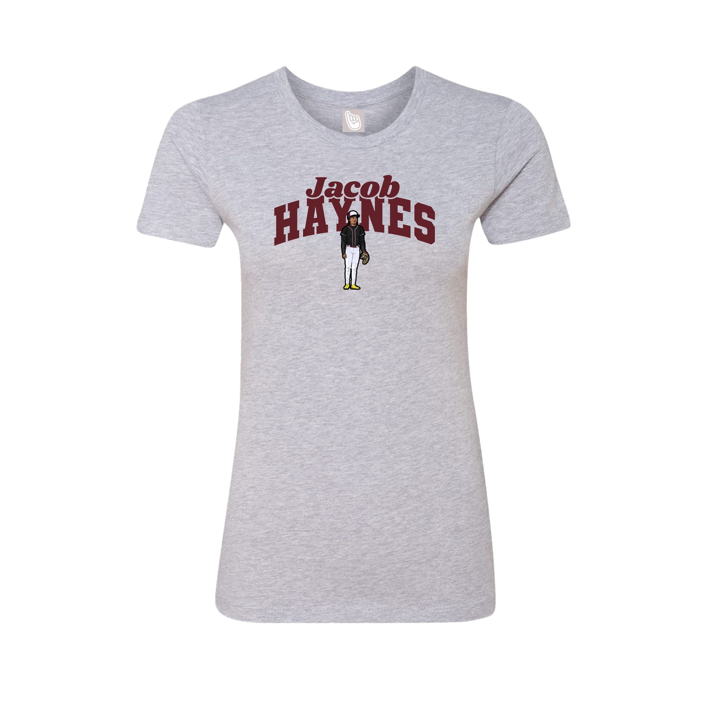 Womens Tee — Signature Arch in Grey