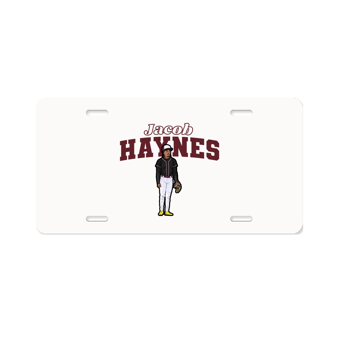 License Plate — Name Arch in Classic
