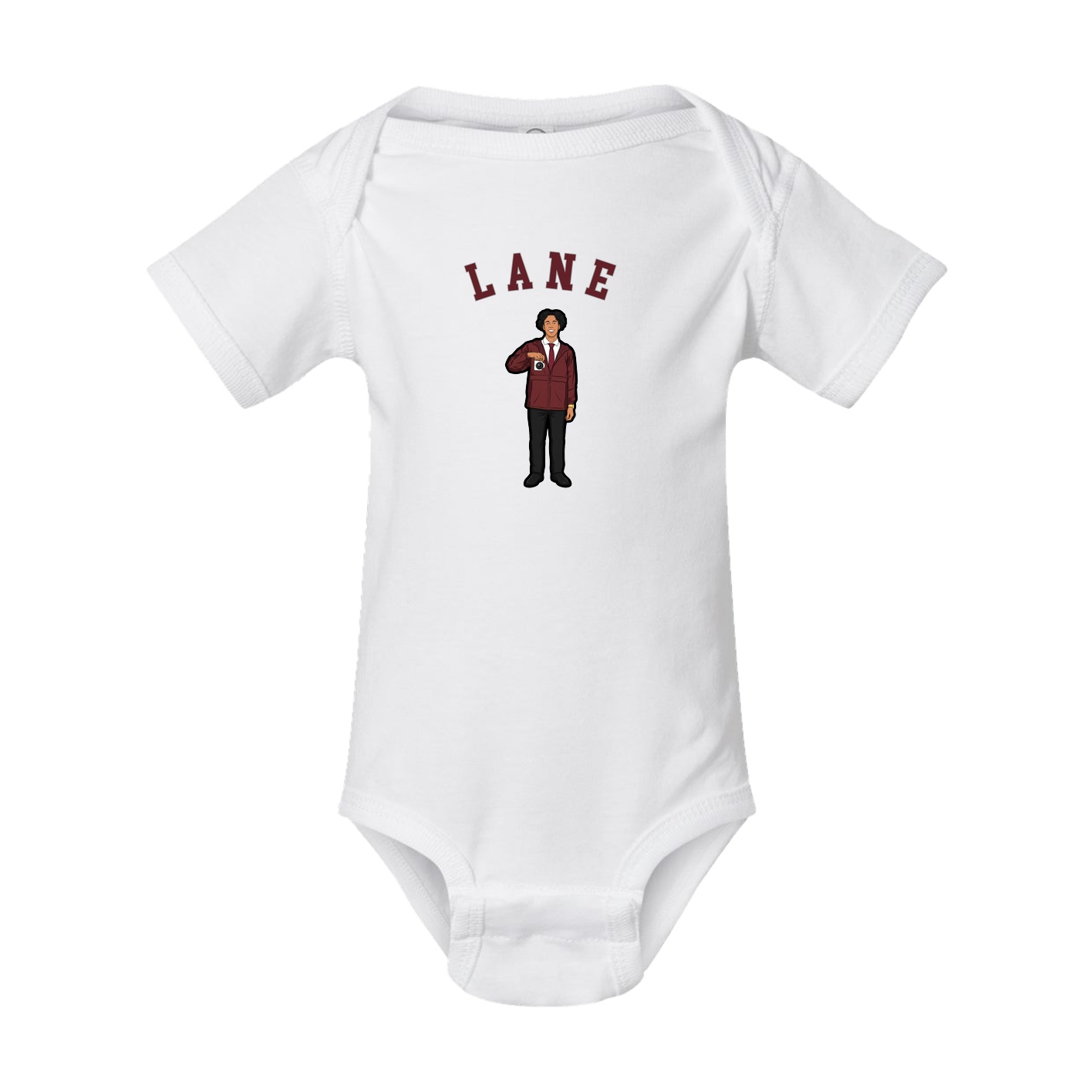 Baby Onesie — Shirsey Arch in White