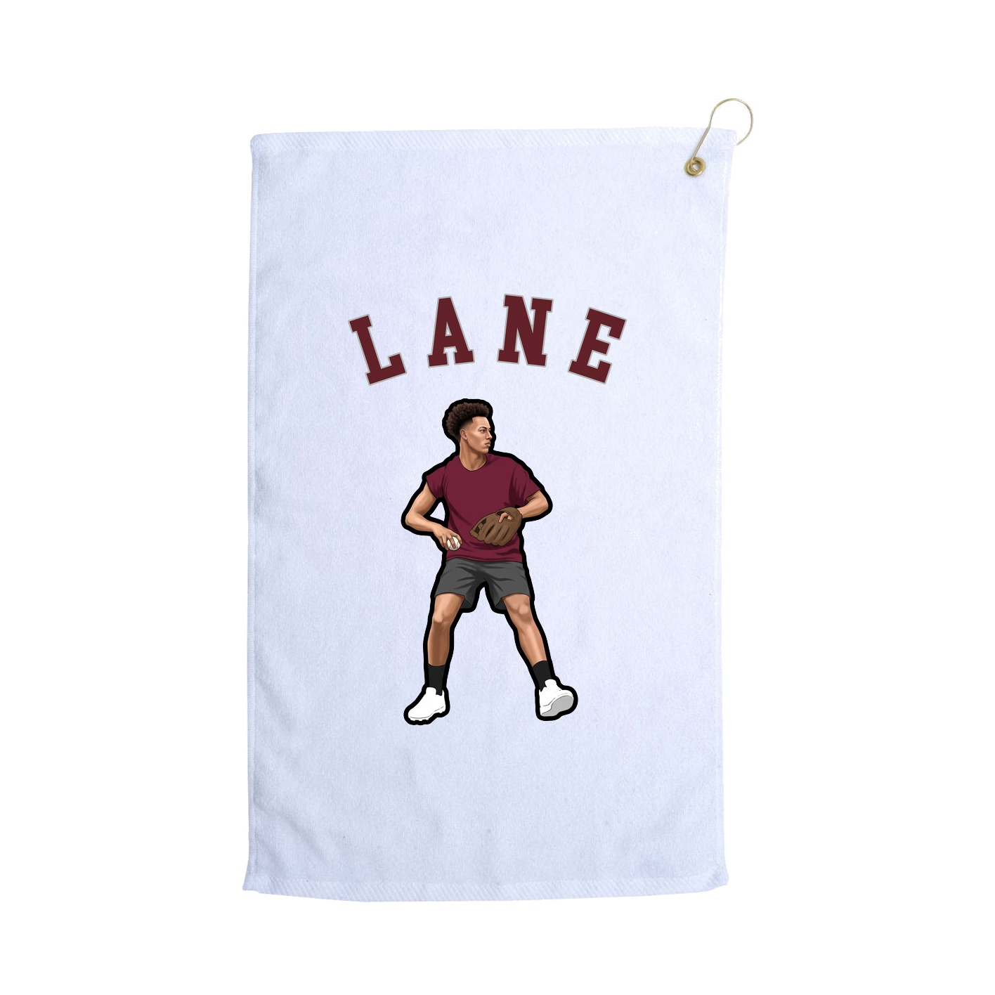 Golf Towel — Shirsey Arch in White
