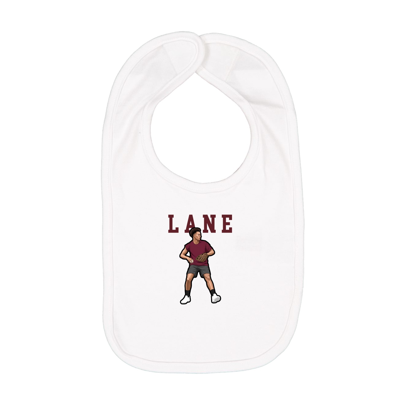 Infant Bib — Shirsey in White