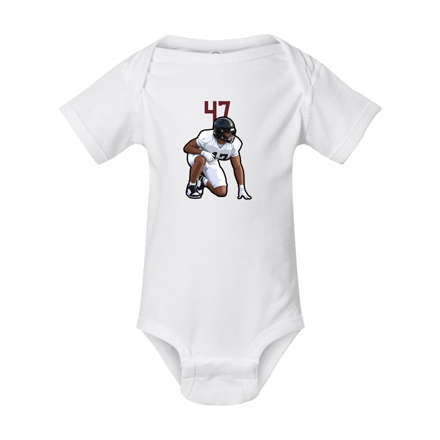 Baby Onesie — Number Top in White