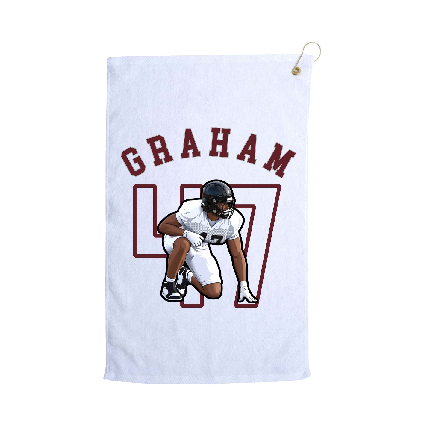 Golf Towel — Shirsey Arch in White