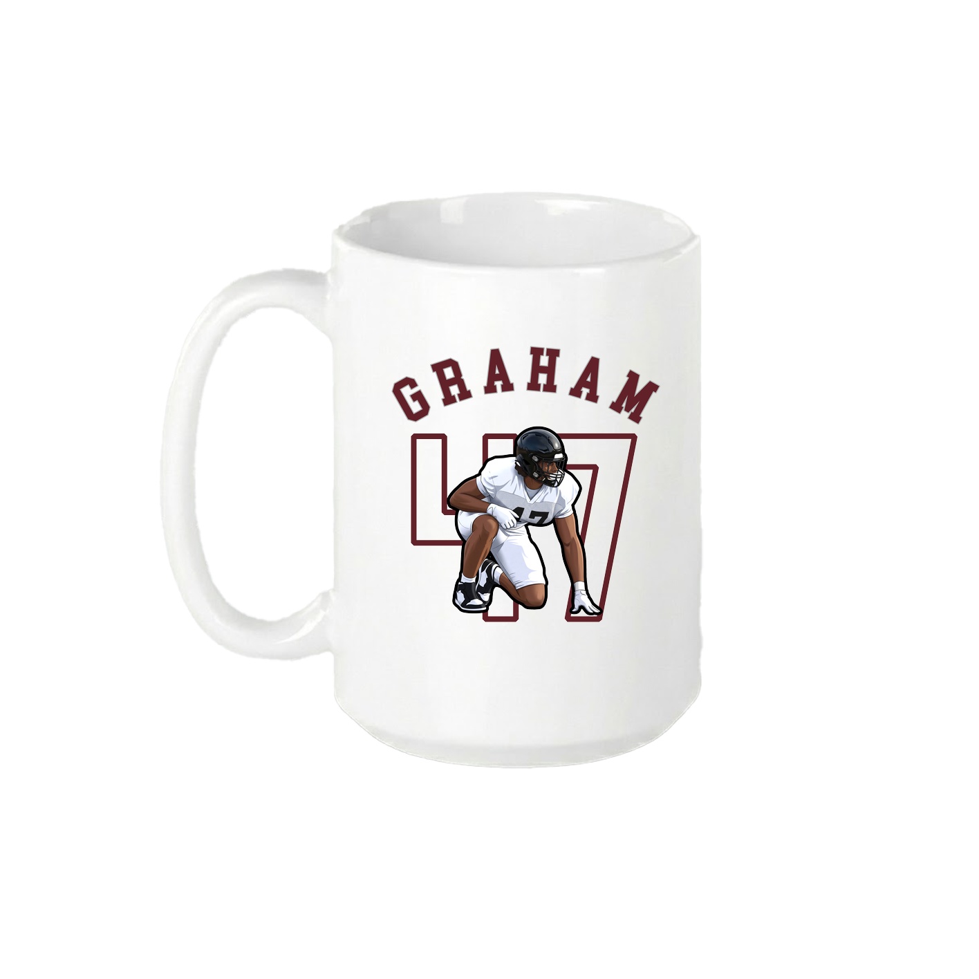 15oz Coffee Mug — Shirsey Arch in White