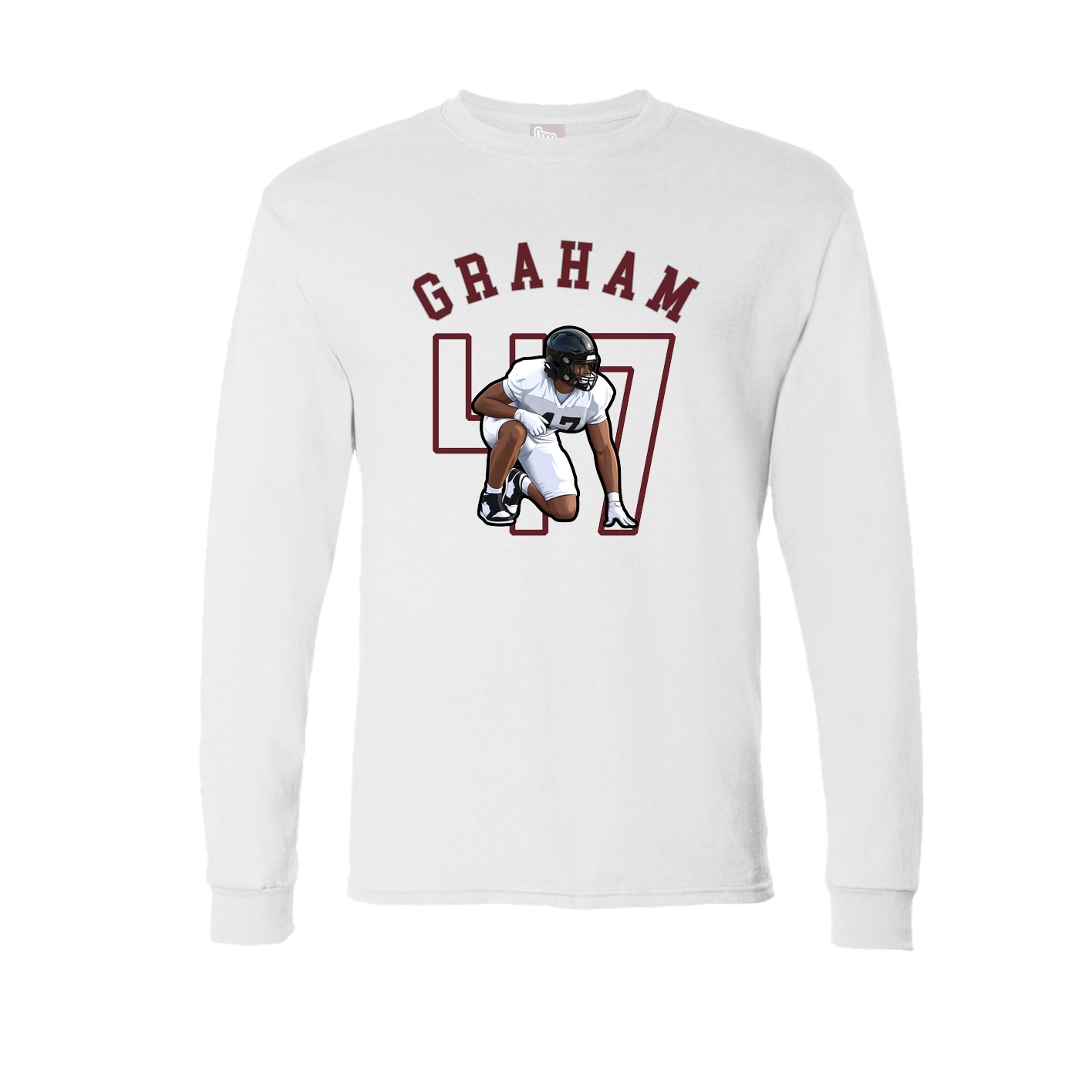 Long Sleeve Tee — Shirsey Arch in White