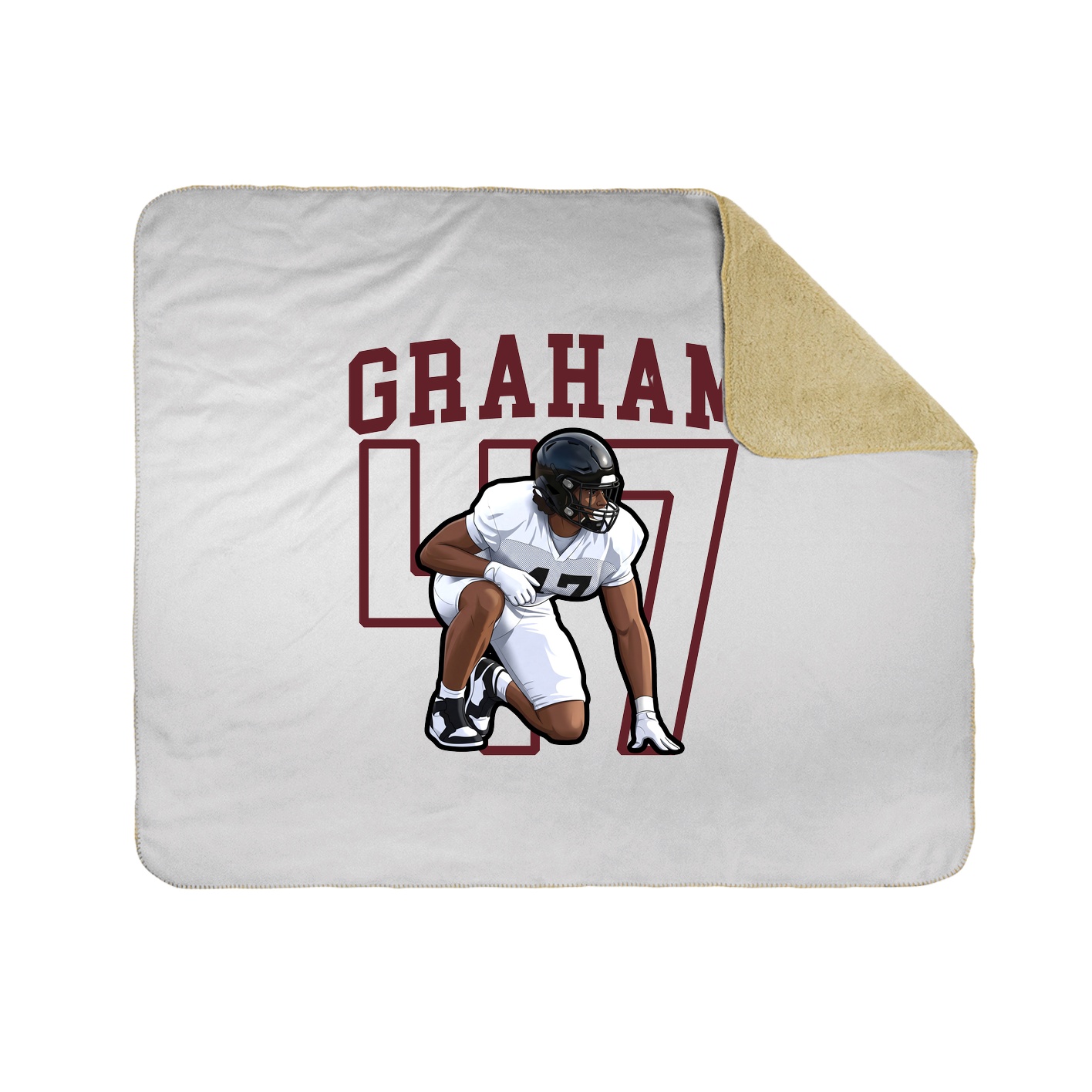 Throw Blanket — Shirsey in White