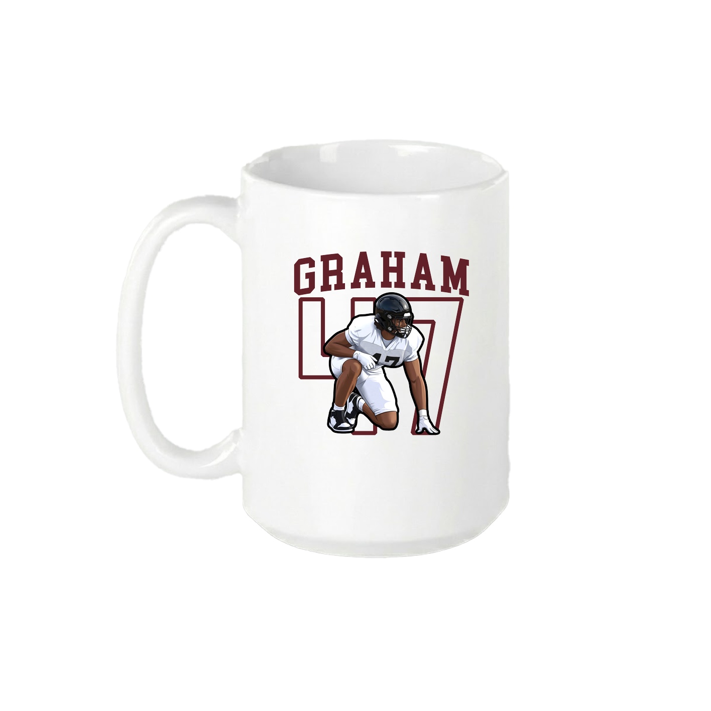 15oz Coffee Mug — Shirsey in White